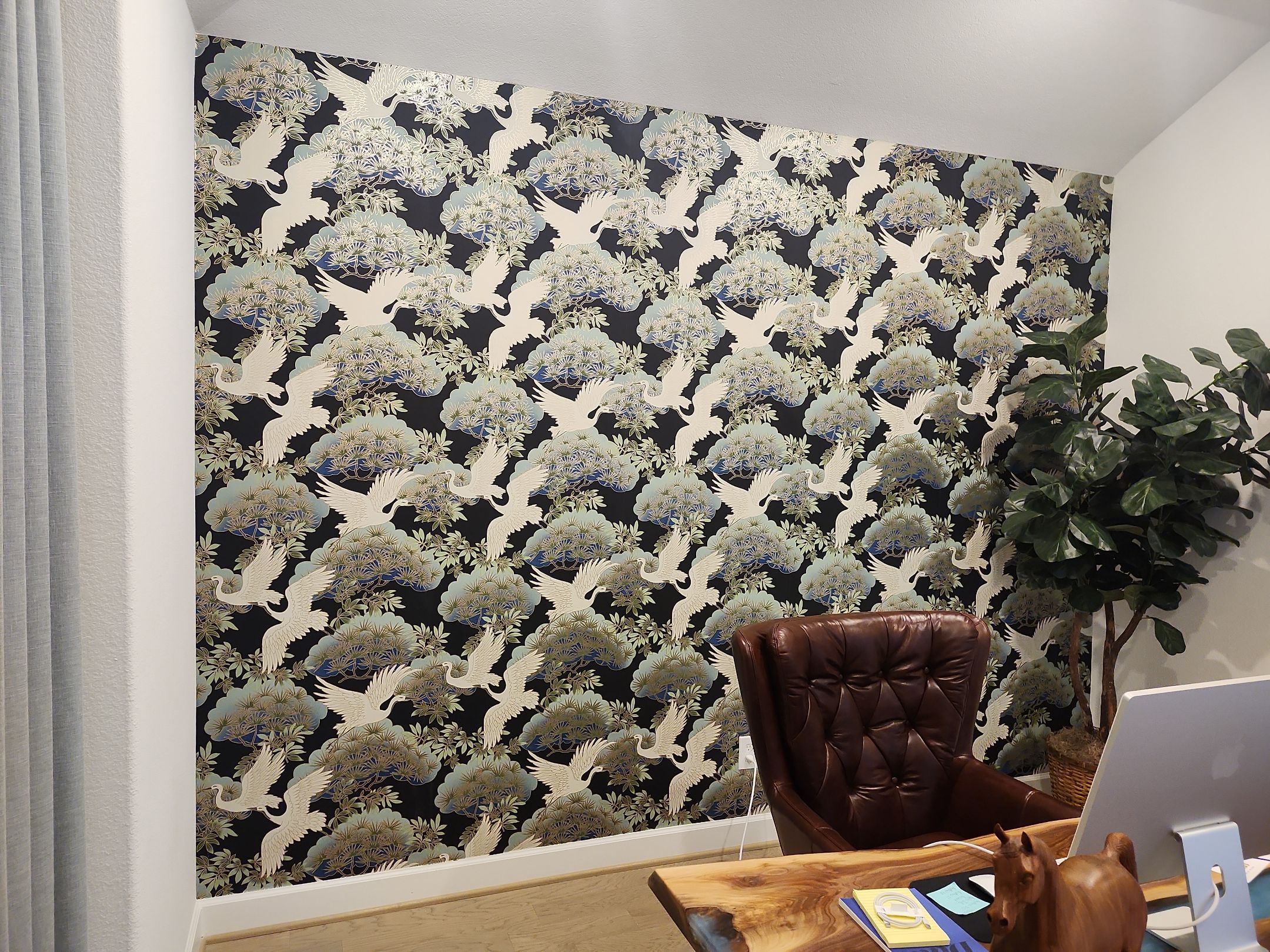 Cane Island, Katy - Wallpaper install by Fresh Coat Painters of NW Houston