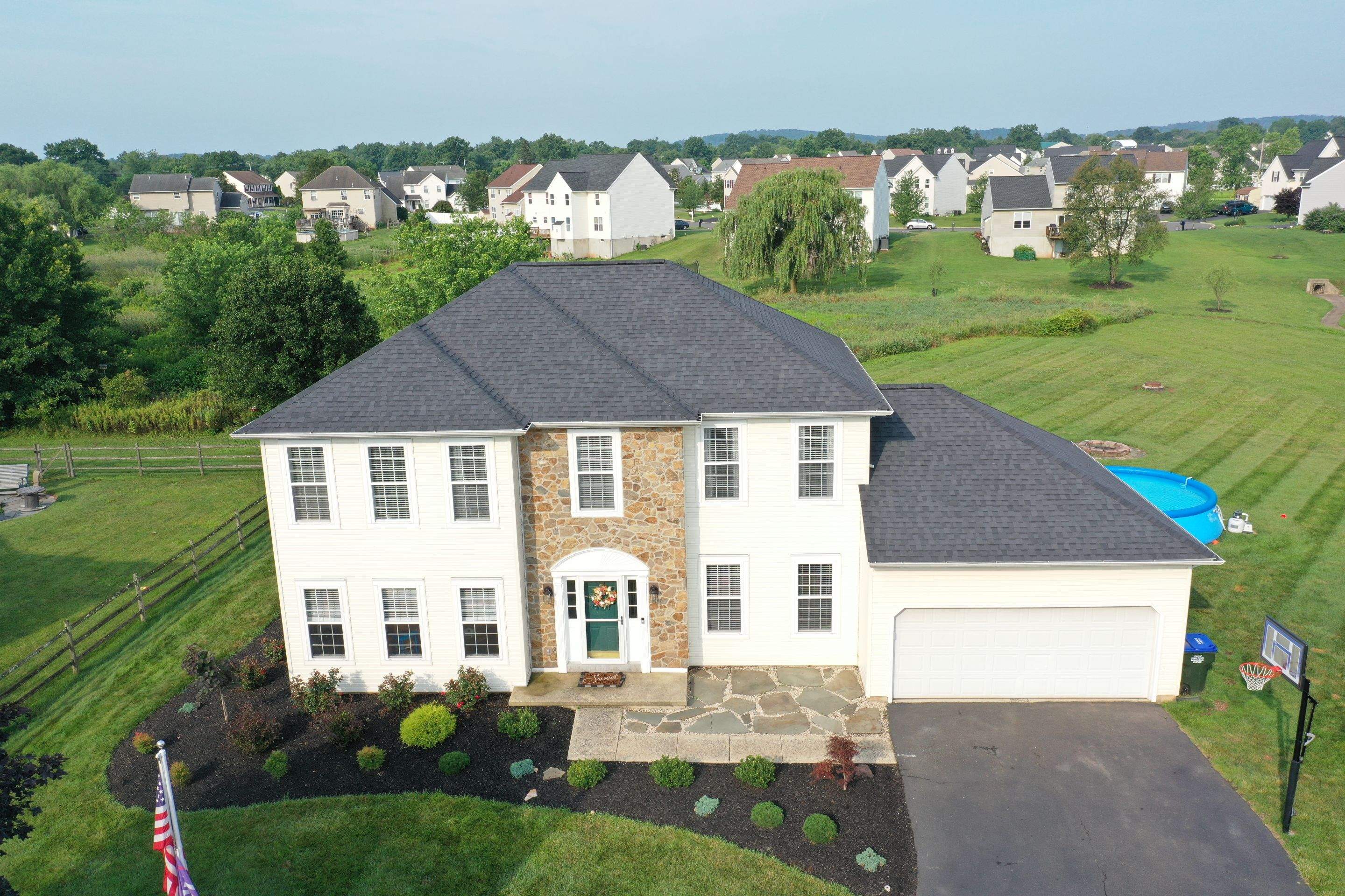 Roofing Installation using CertainTeed Landmark - Moire Black by Storm Guard of Ches-Mont PA