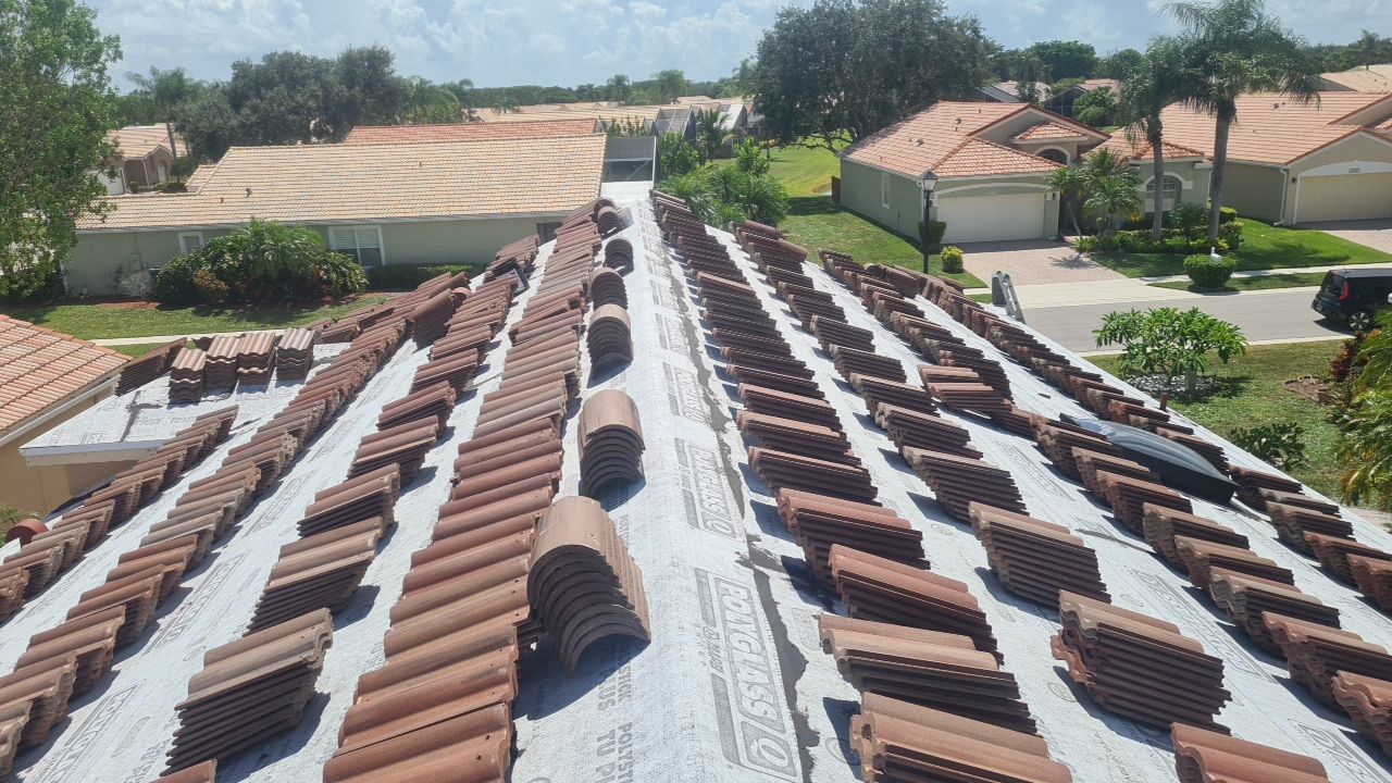 Residential Roofing Installation using Eagle Roofing Tile by BLUES BROTHERS ROOFING