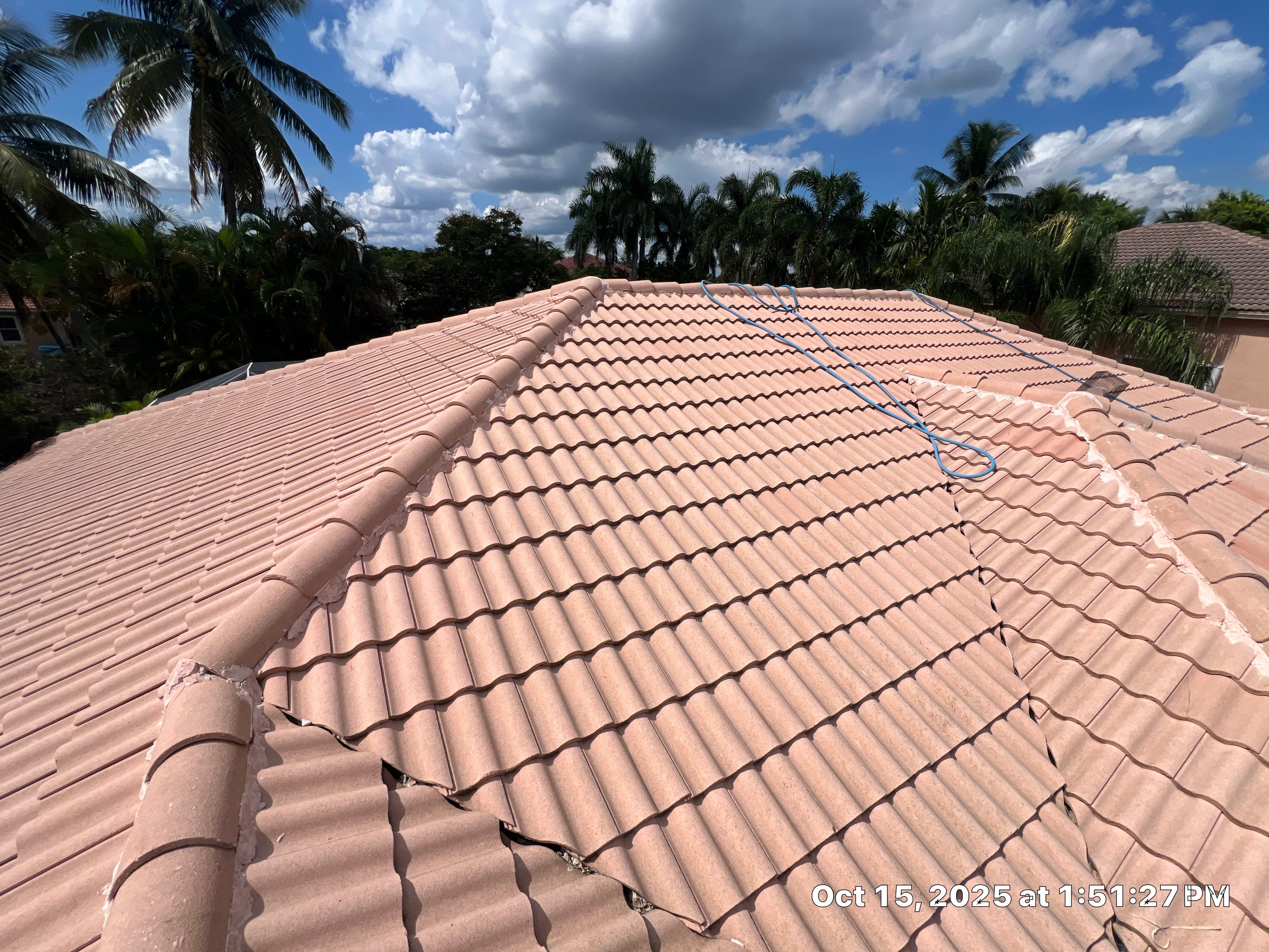 Dirty old Roof Coral Springs by BKB Pressure Cleaning LLC
