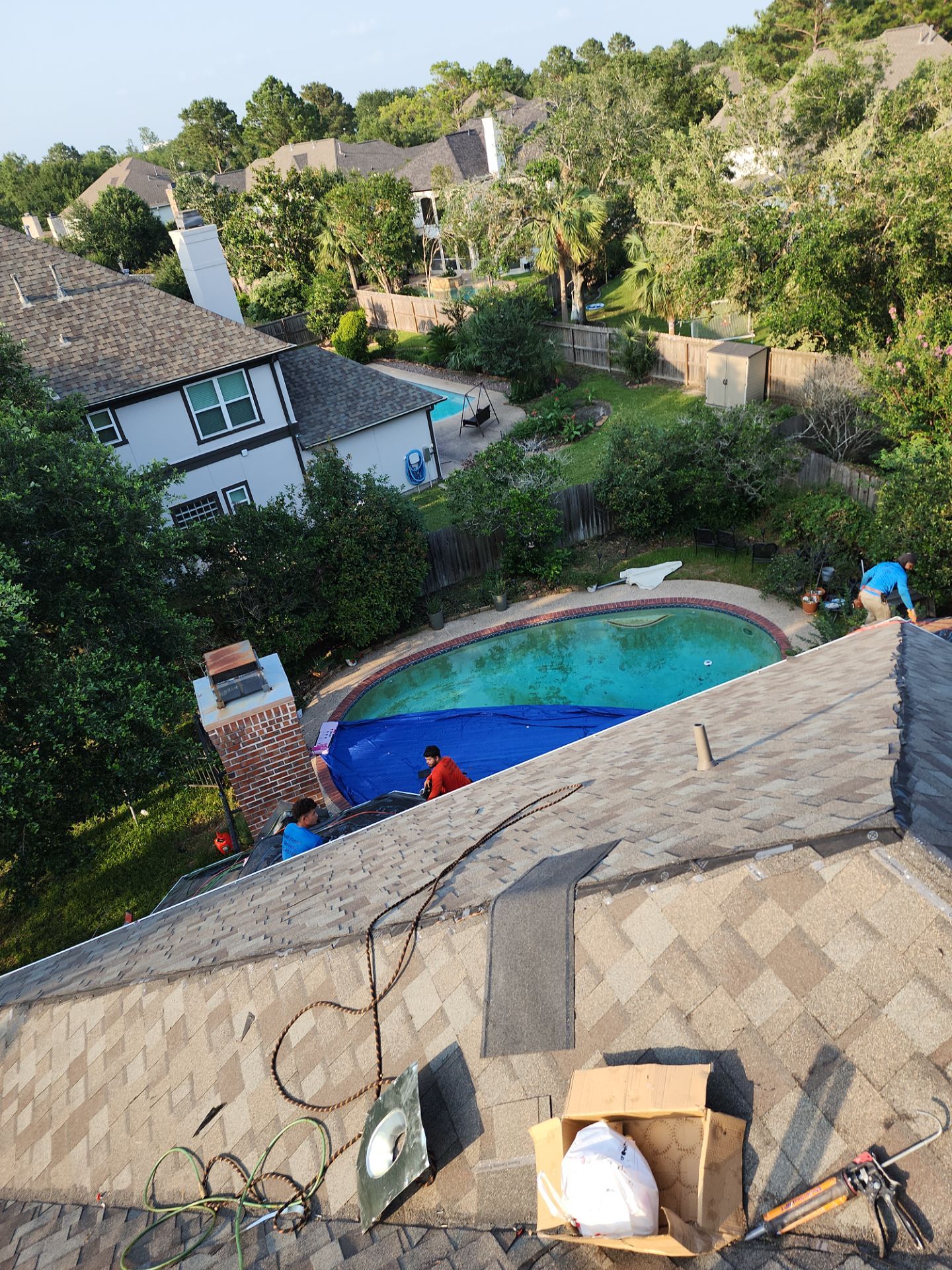 Residential Roofing Repair using Owen's Corning Duration (Lifetime) Shingles by Roof Repair Company