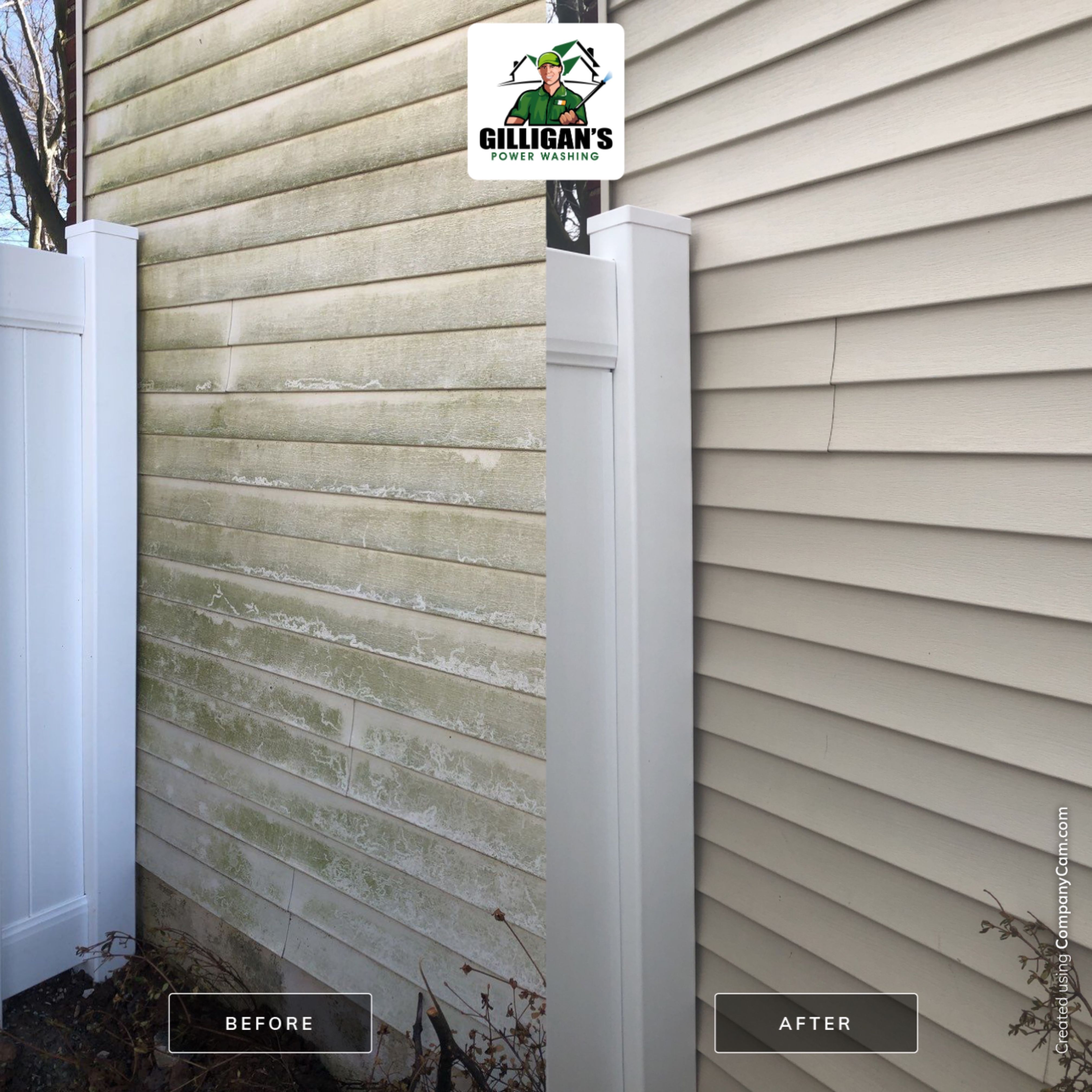 Exterior Cleaning using Softwashing by Gilligan’s Power washing