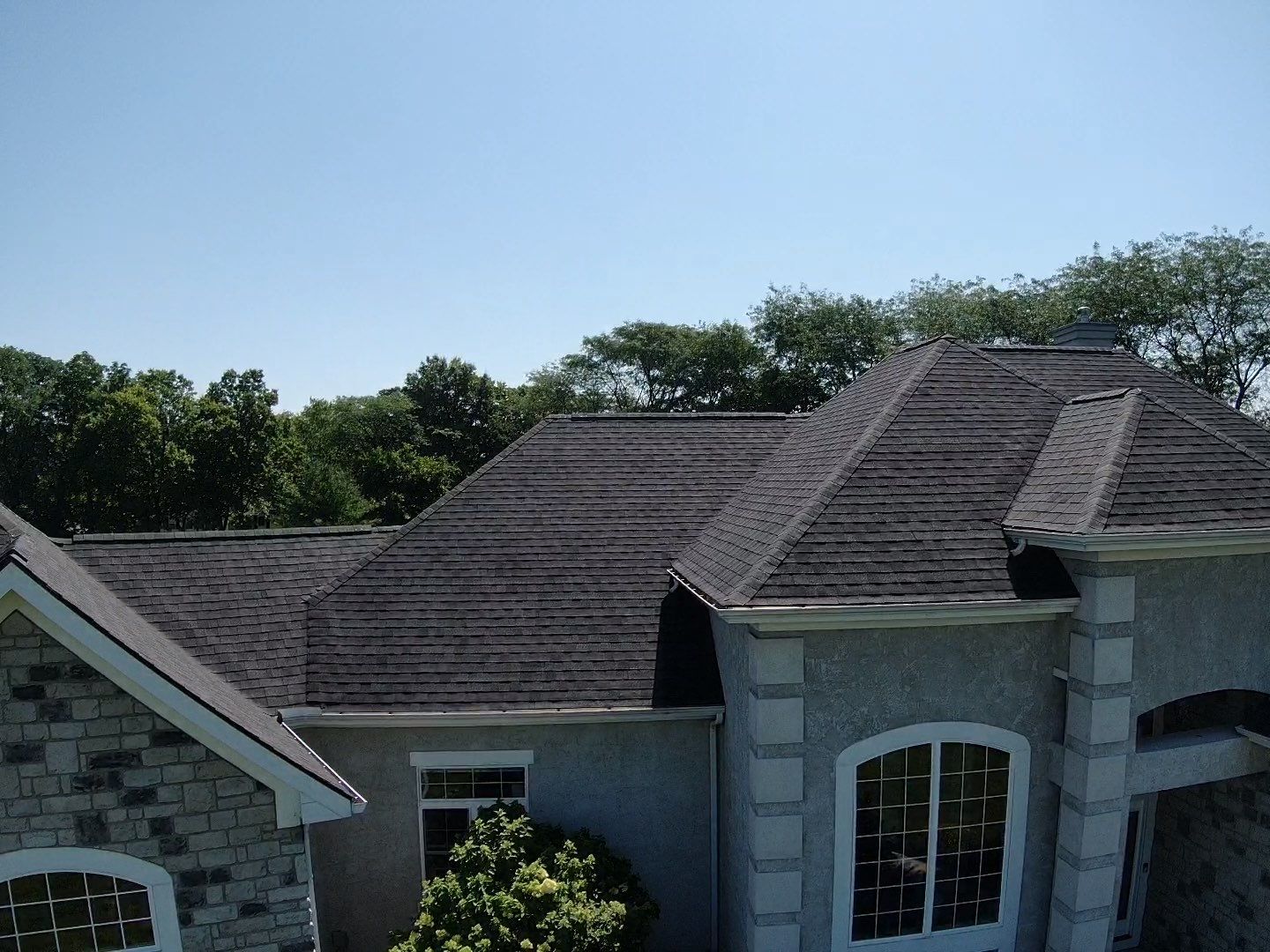 Residential Roofing Installation using Atlas Pinnacle Black Shingles by 614 Exteriors
