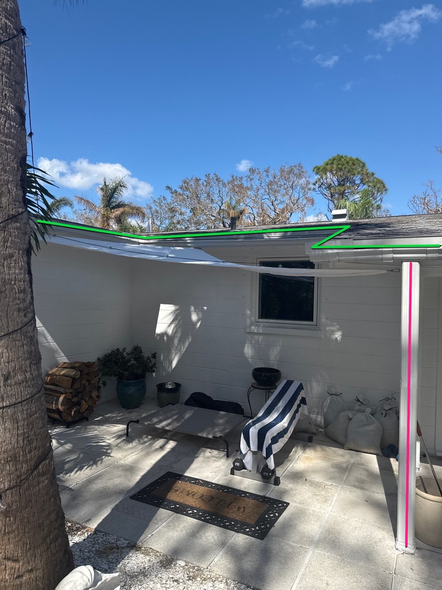 White 6-Inch Seamless Gutters in Osprey FL by Gutter Professors