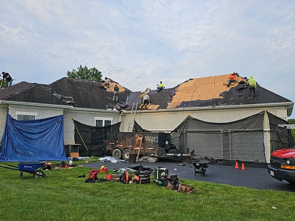 Residential Roofing Installation using Atlas Pinnacle Black Shingles by 614 Exteriors