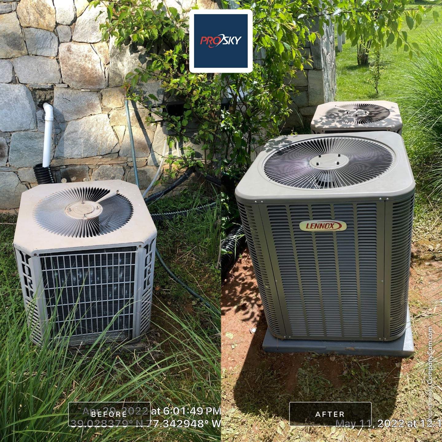 Central Air Conditioning Installation using Lennox  by Pro Sky Services