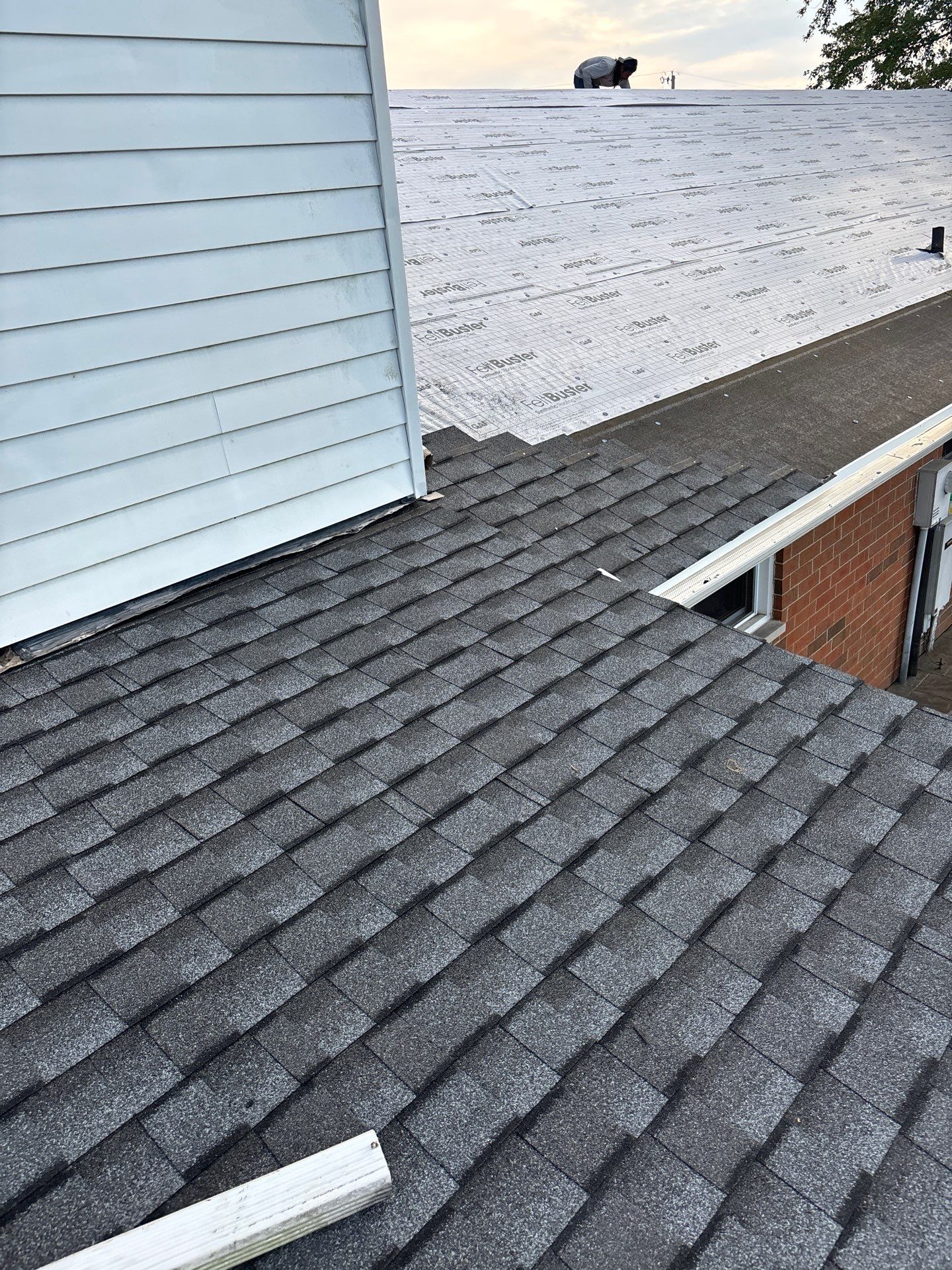 Residential Roofing Installation using Timberline UHDZ Shingles - Pewter Gray by RoofX 