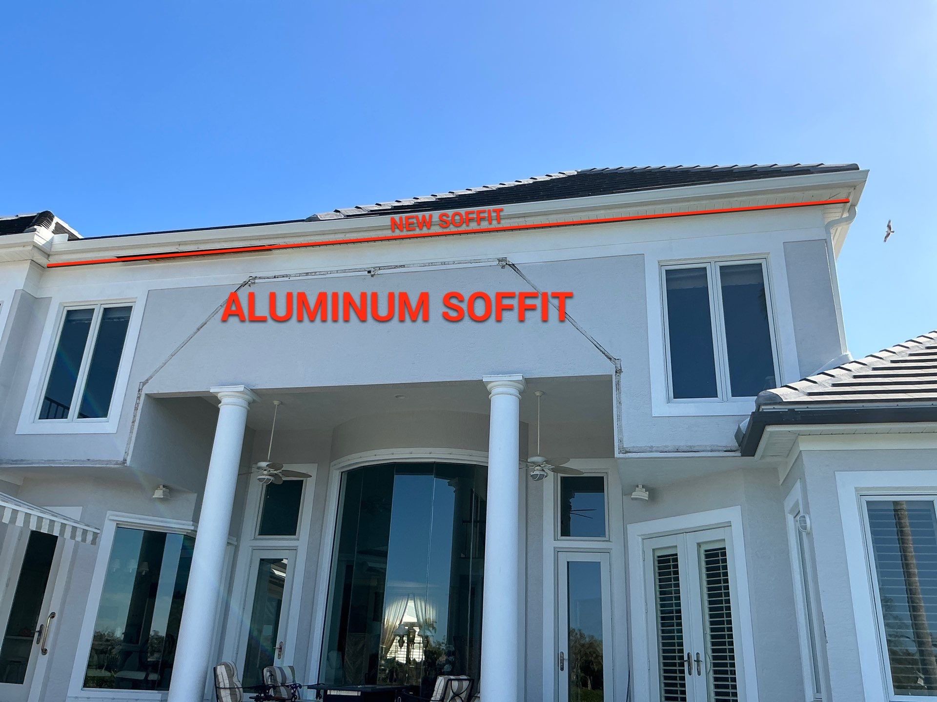 Premium Soffit and Fascia Renovation in Longboat Key FL by Gutter Professors