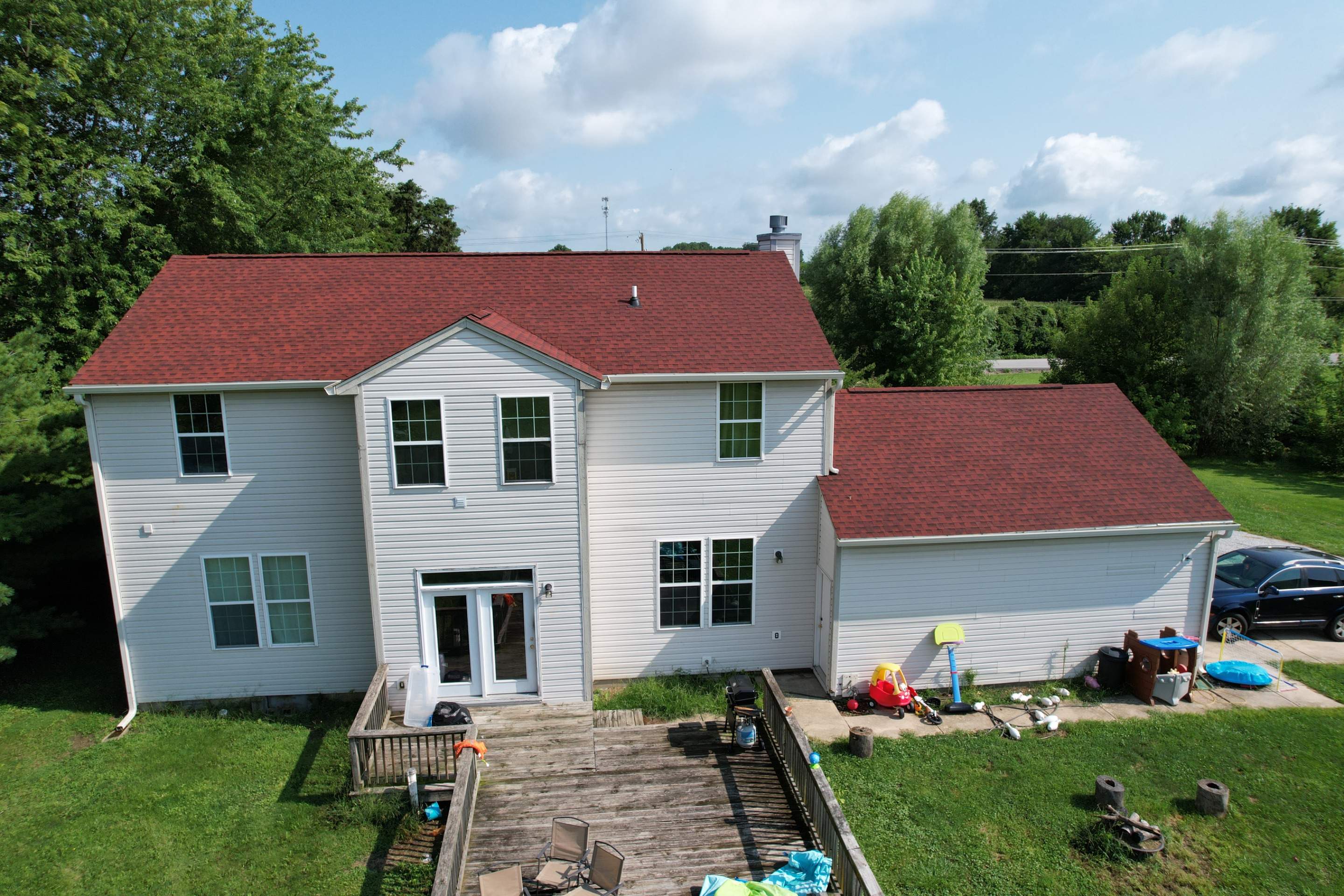 Project in Whiteland by Moss Roofing
