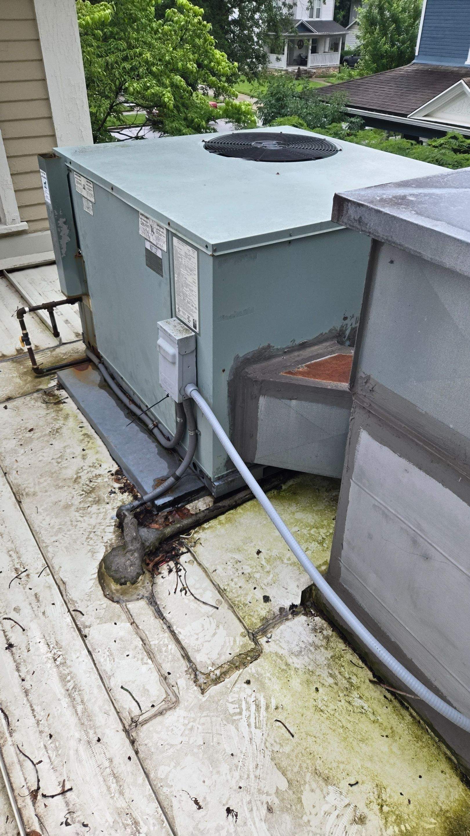 HVAC Patch Repair Project by Level Up Roofing and Restoration Services LLC