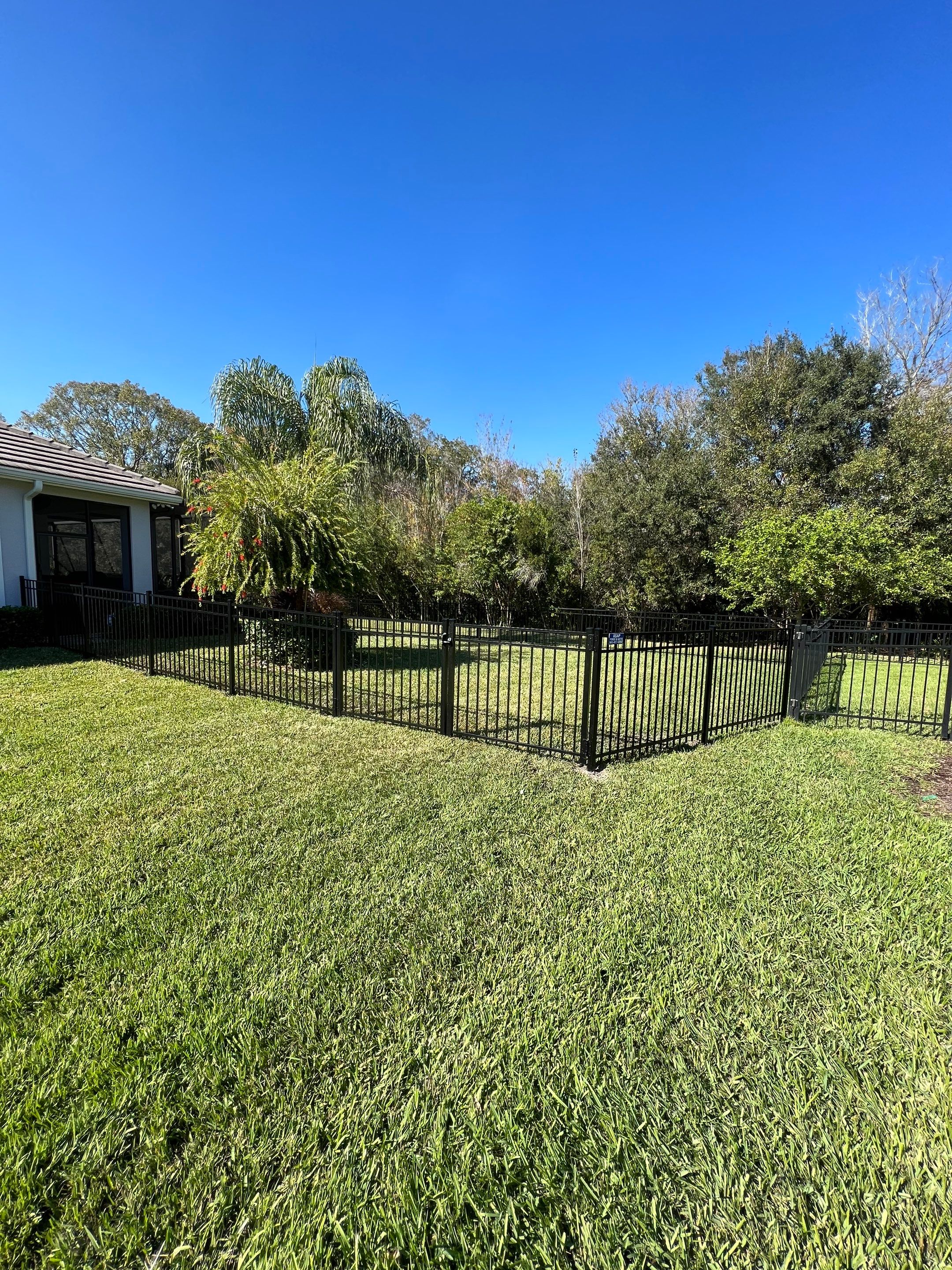 Bradenton, FL  4ft. Tall 3-rail Black Aluminum Fence  by Asap fence and gates, LLC