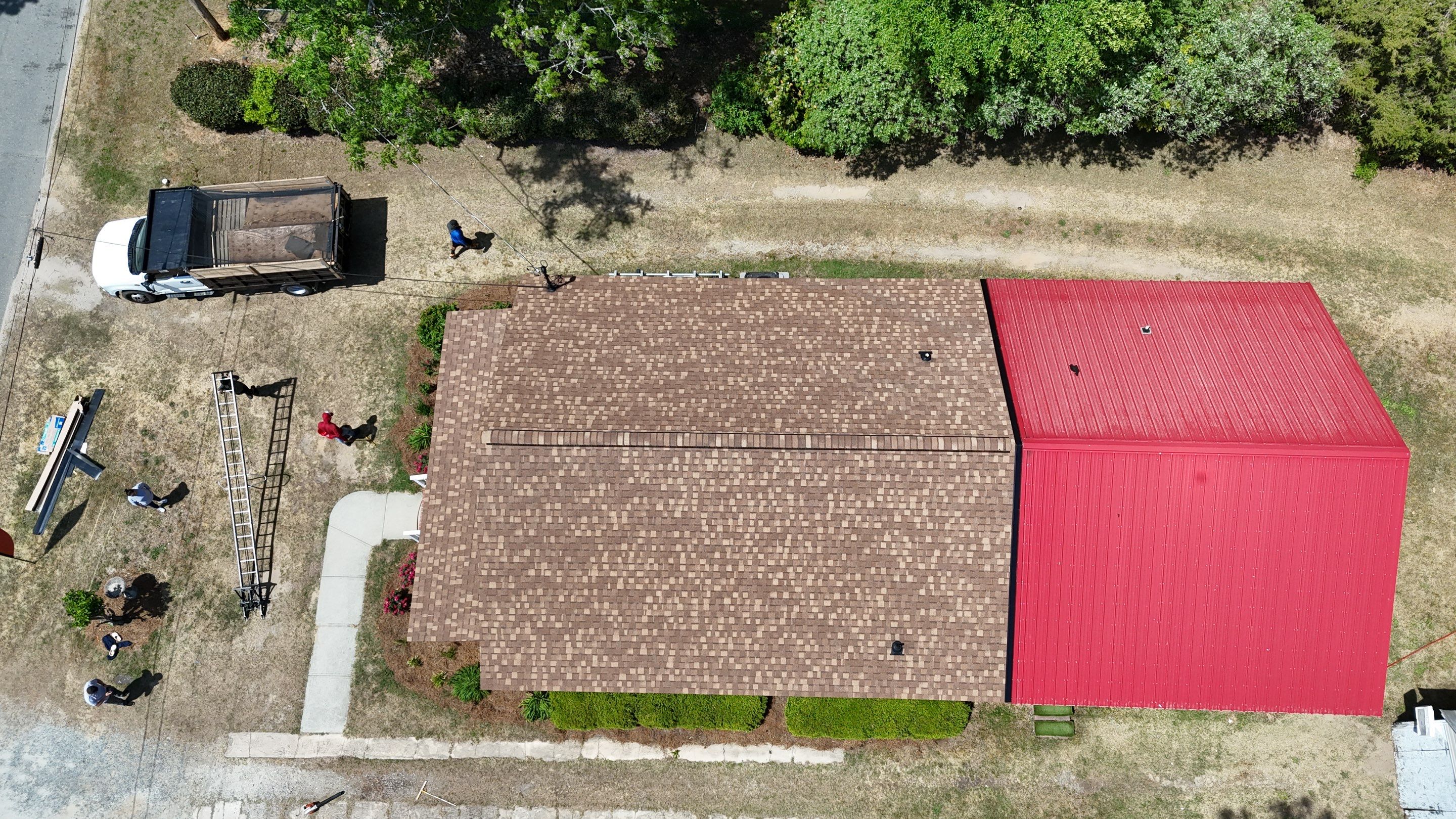 Roof replacement and interior repair by hail and wind damage by Just Brilliant Restoration JBR
