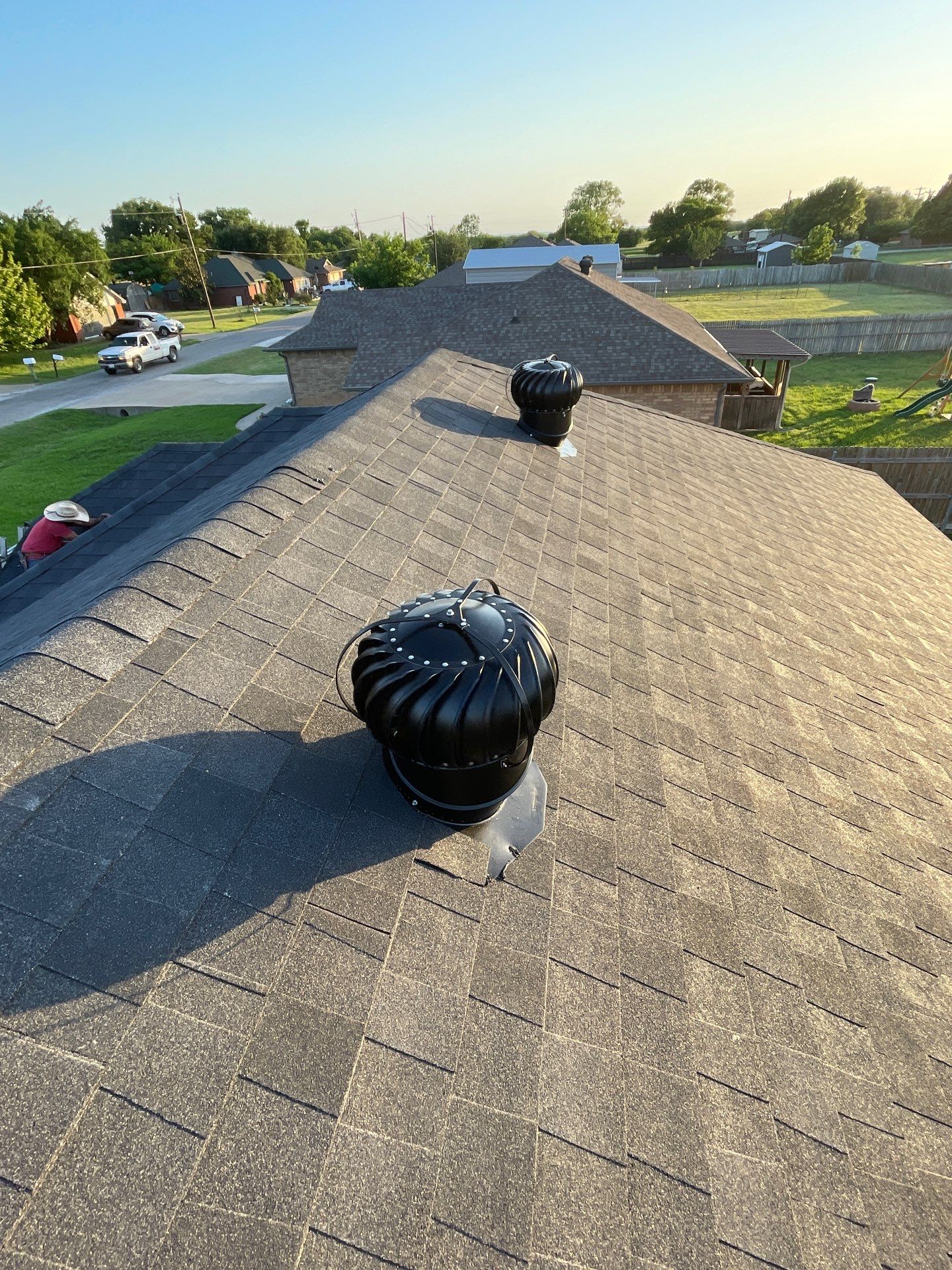 Residential Roofing Installation using ATLAS Pinnacle Pristine Shingles by Harvey Roofing & Construction
