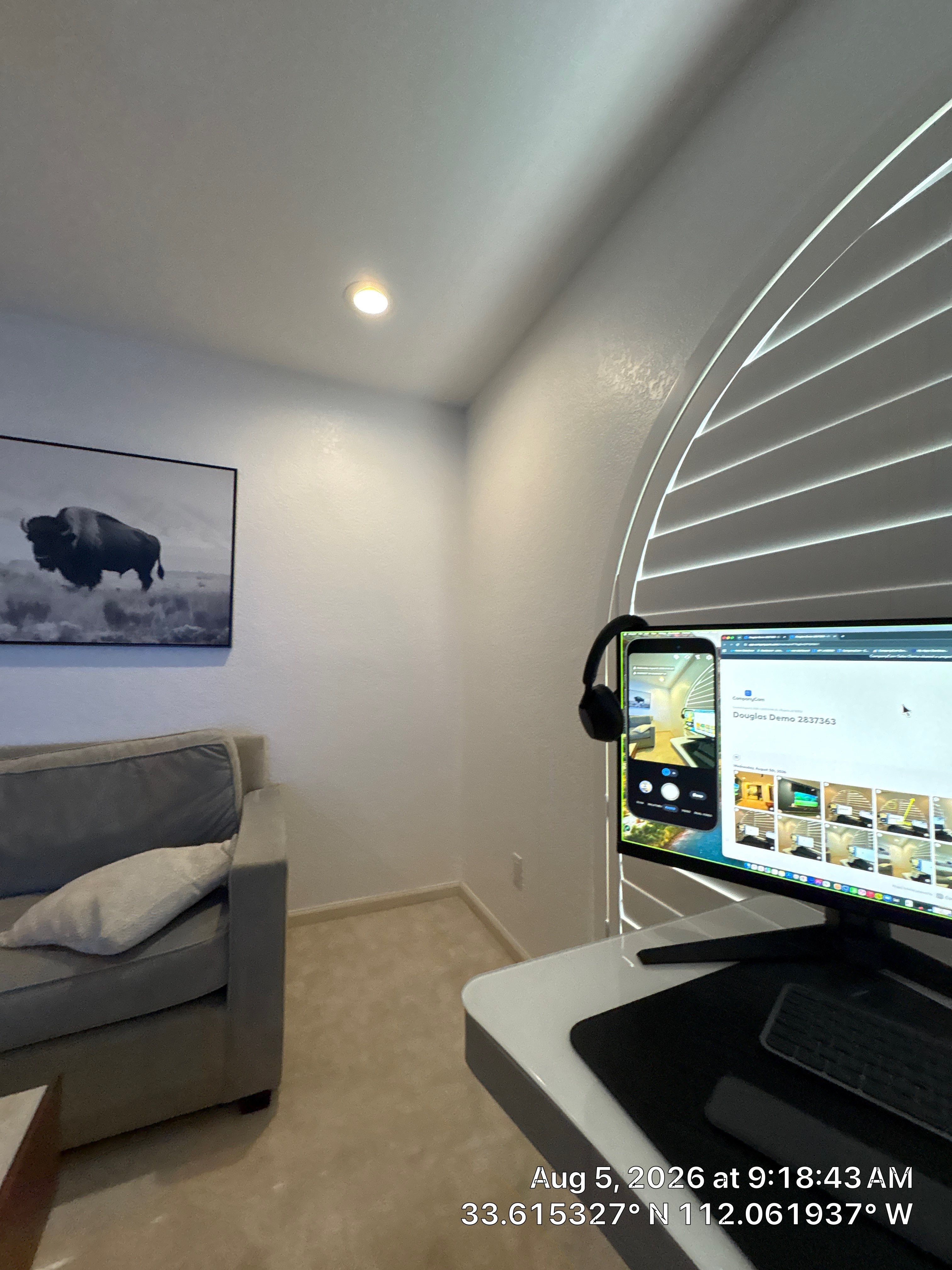 Home Office and Entertainment Room Renovation in Phoenix by CompanyCam Sales Demo