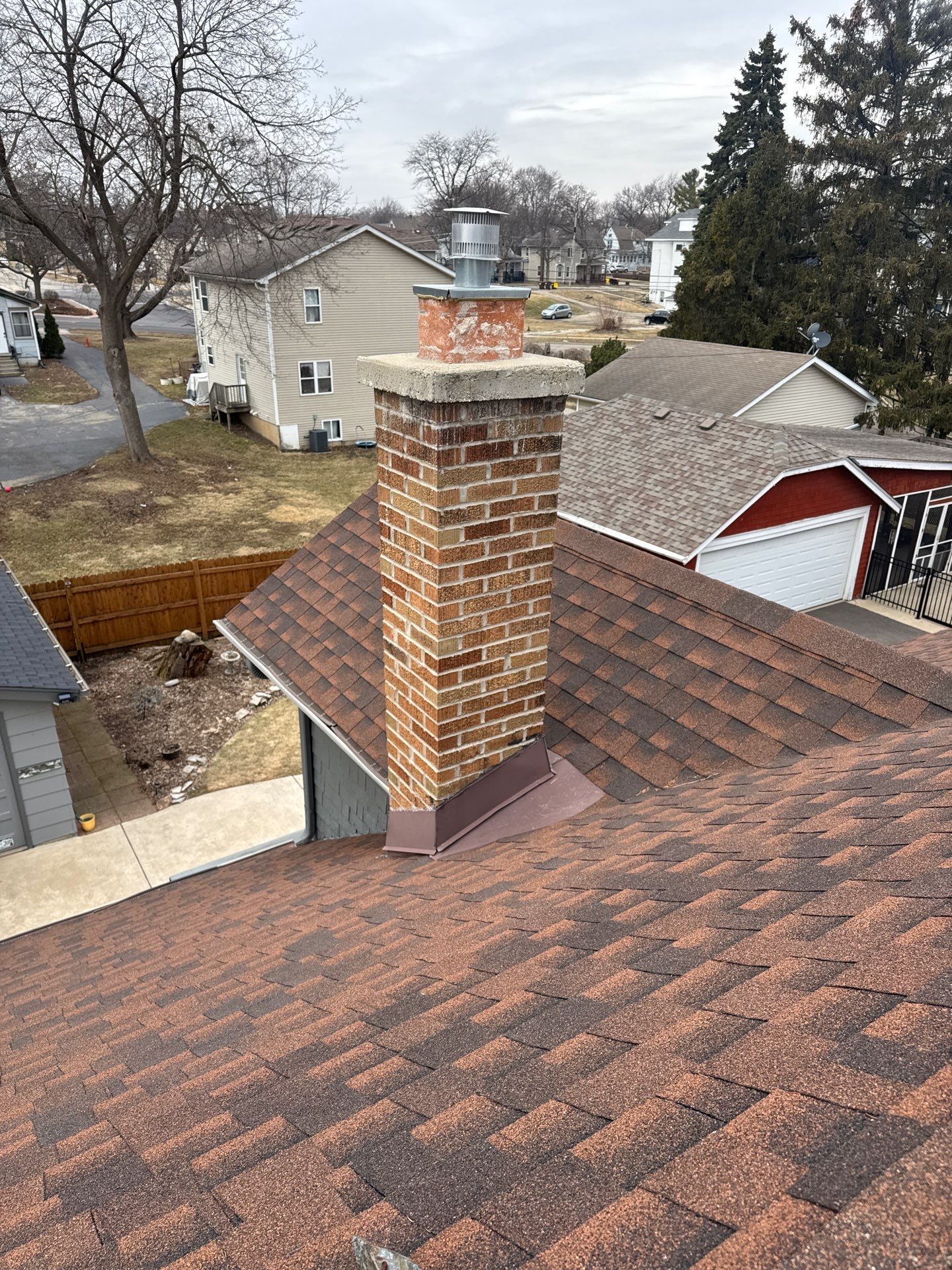 Partial Chimney Rebuild by Leonard and Sons Building Services, Inc.