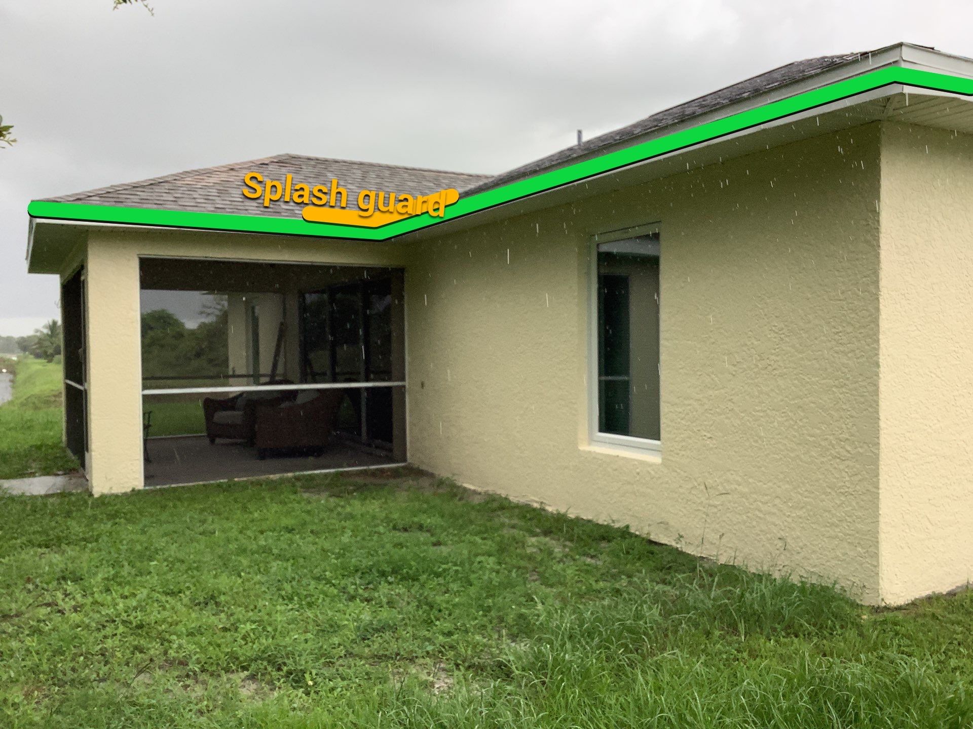 Seamless gutters in Lehigh Acres, FL provide a strong and efficient solution for managing heavy Florida rainfall by Gutter Professors