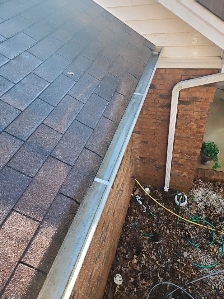Gutter and Roof cleaning using cleaner by G&H Home Tech Pros LLC