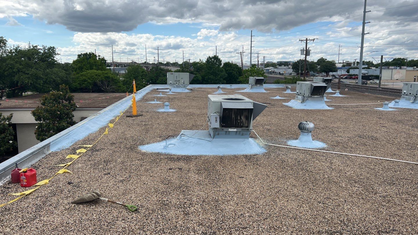 Foam & Metal Roof Restoration – Thermo Sensors (Garland, TX) by All Star Roofing LLC