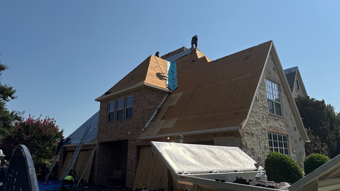 Southlake Texas Estate - Roof, Copper Awning and Gutter Project by First United Roofing & Construction