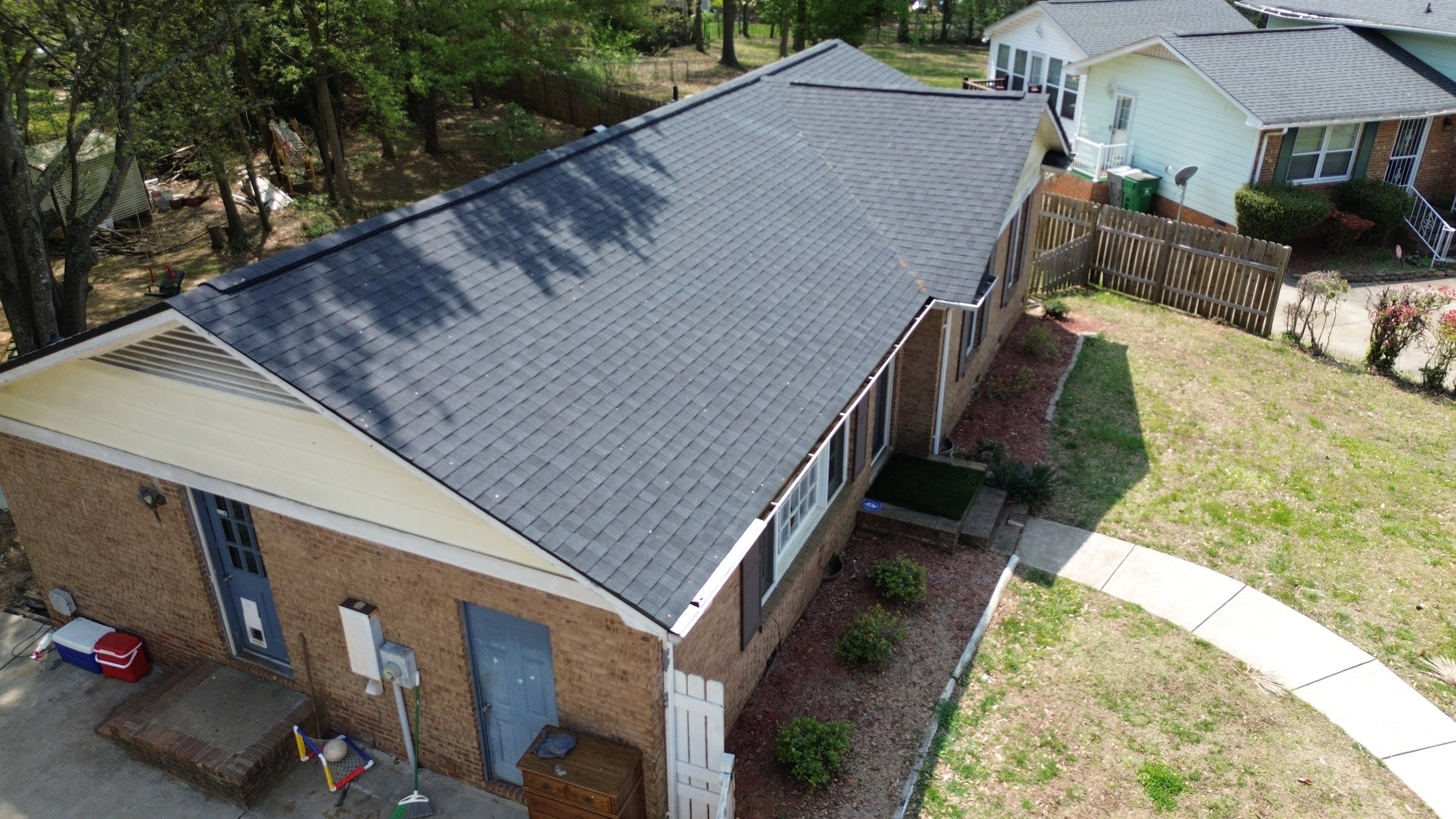 Roof and gutter replacement by hail damage by Just Brilliant Restoration JBR