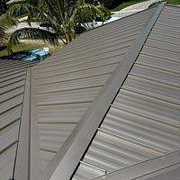 24ga 1.5" Mechanical Seam Champagne  by Total Roofing System The Metal Roof Experts