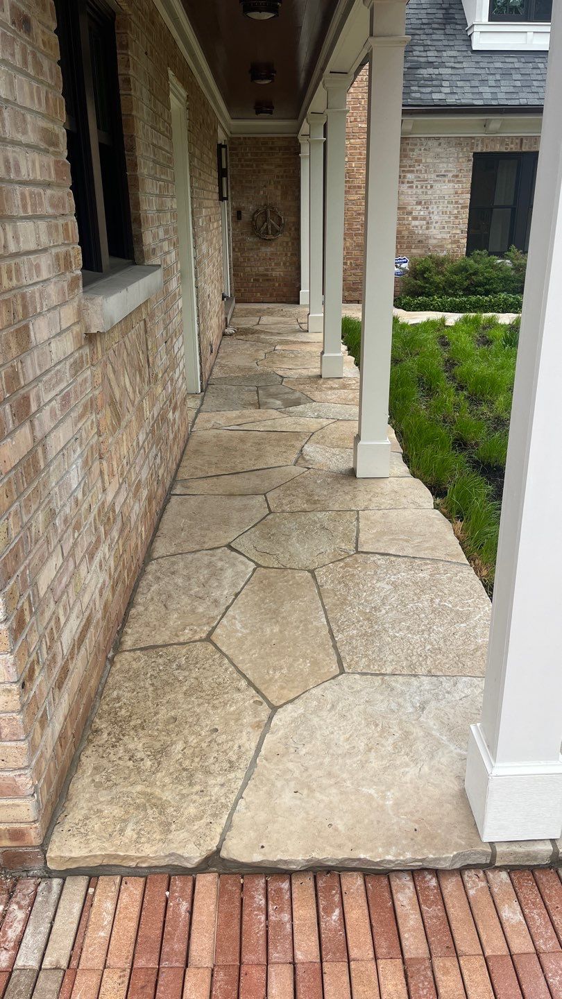 Evanston, IL stone patio cleaning by Northern Power Washing LLC.
