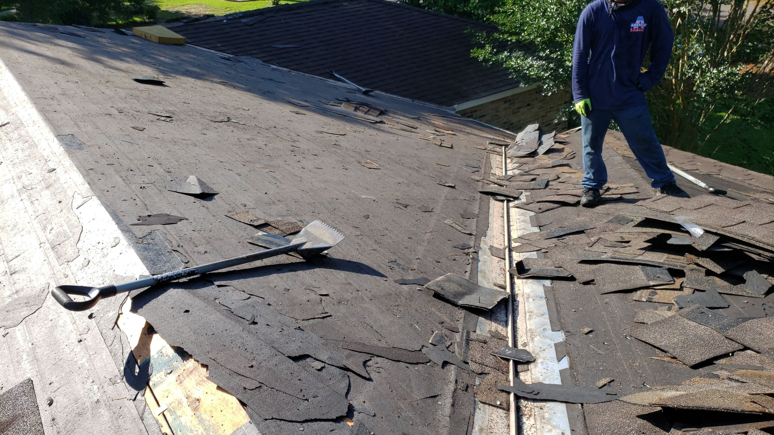 Residential Roofing Installation using Roof Replacement by American Roofing & Construction LLC