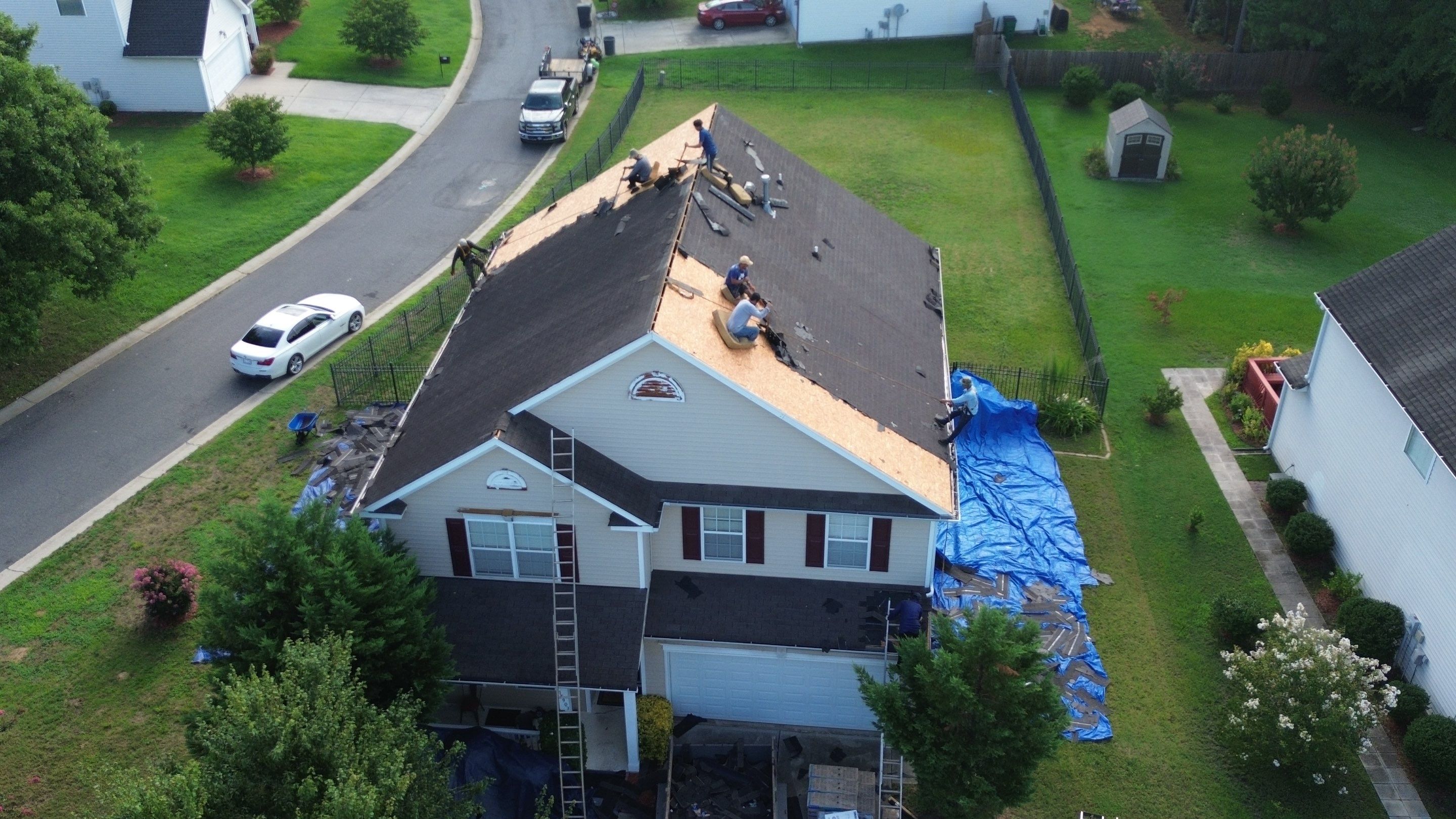 Roof and gutters replacement by hail and wind damage by Just Brilliant Restoration JBR