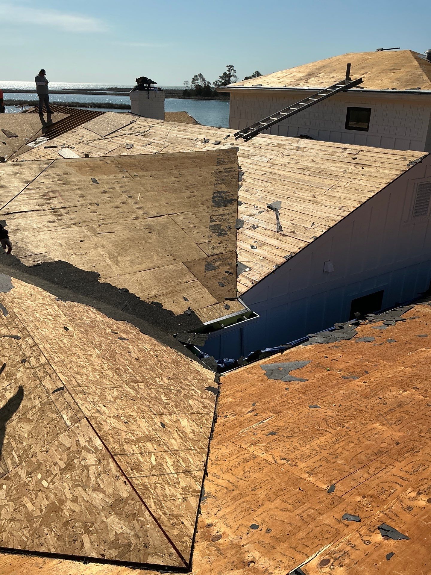 Roof Replacement in White Stone by Cade Construction