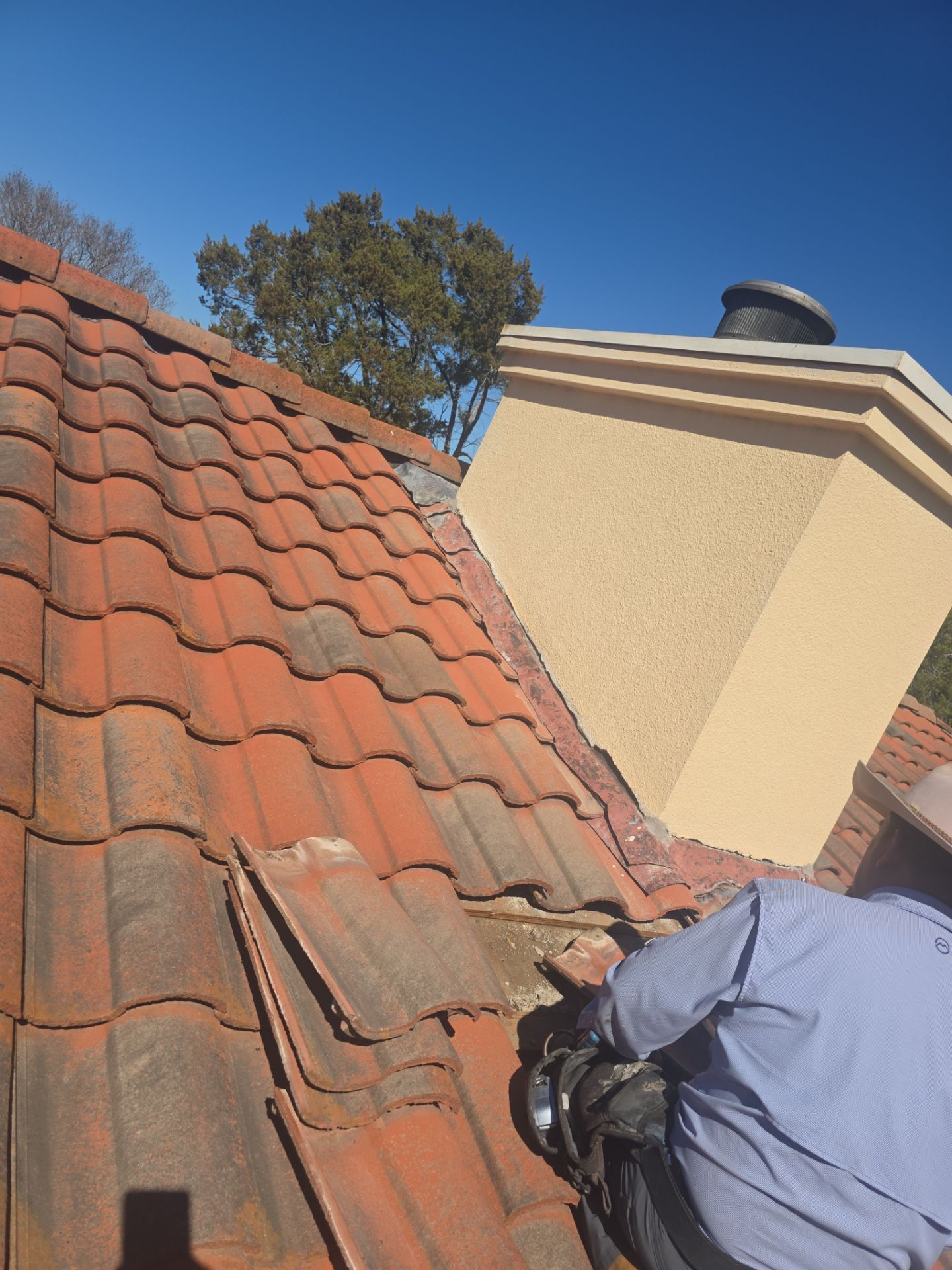 Specializing in tile roof repairs by REPS Austin Area Roofer