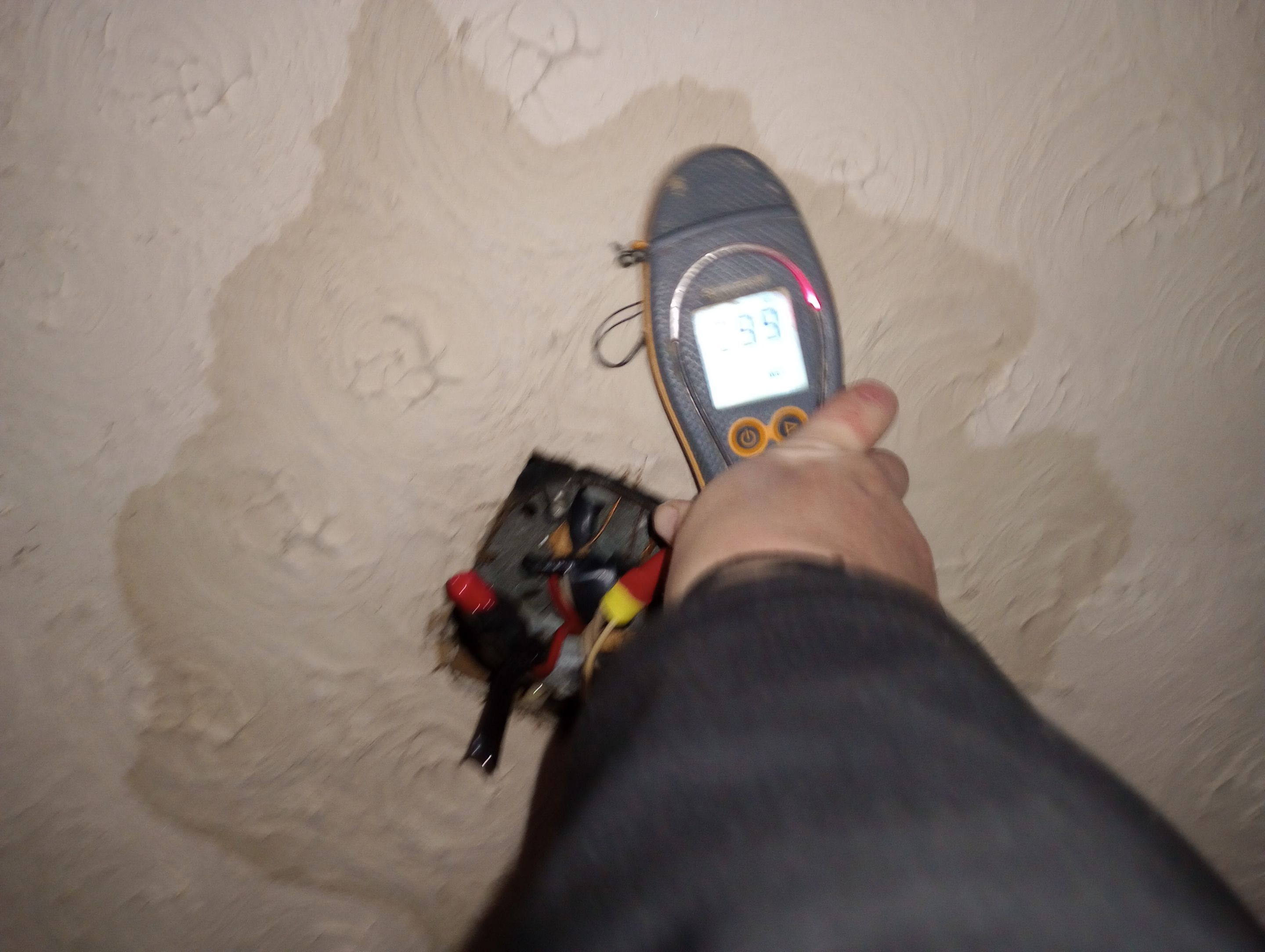 Water Damage in from upstairs sewage backup.  by ANR Restoration