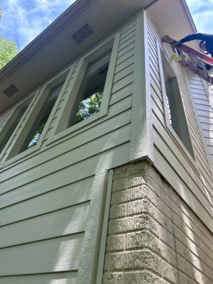 James Hardie Fiber Cement Siding Replacement in Navajo Beige