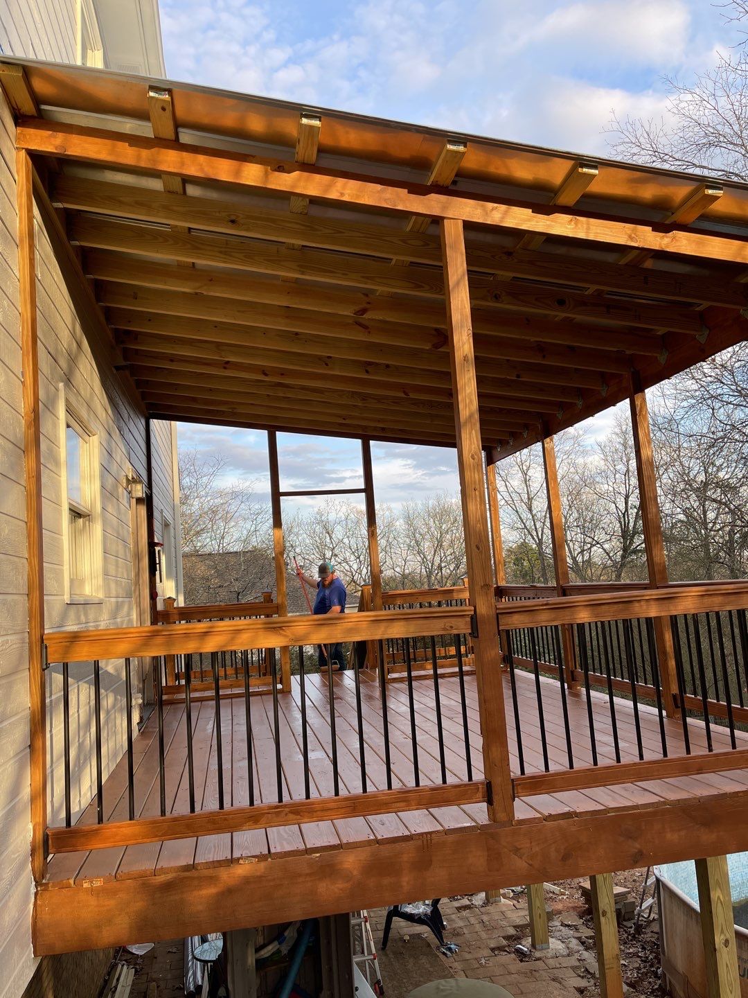 Balmoral Estates Screened Deck  by Pillar and Pine