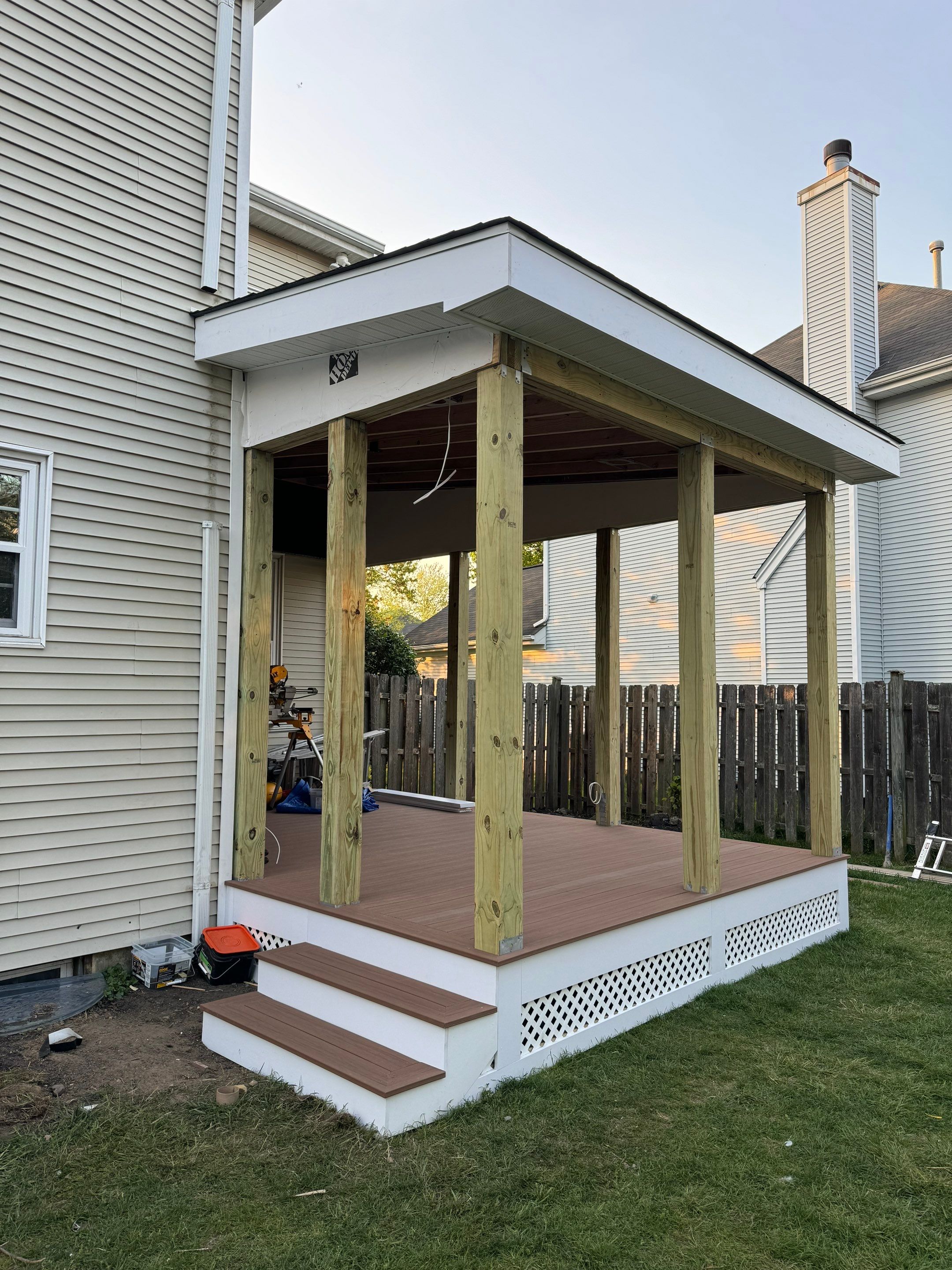 New Deck with Screened Porch by deck guardian