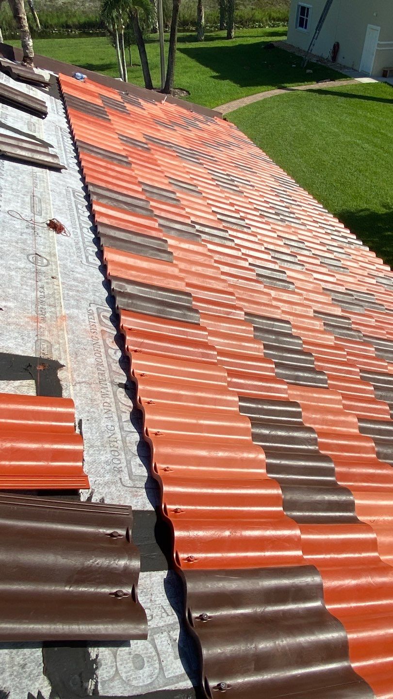 Residential Roofing Installation using Brava Spanish Tile in West Palm Beach by International Roofing