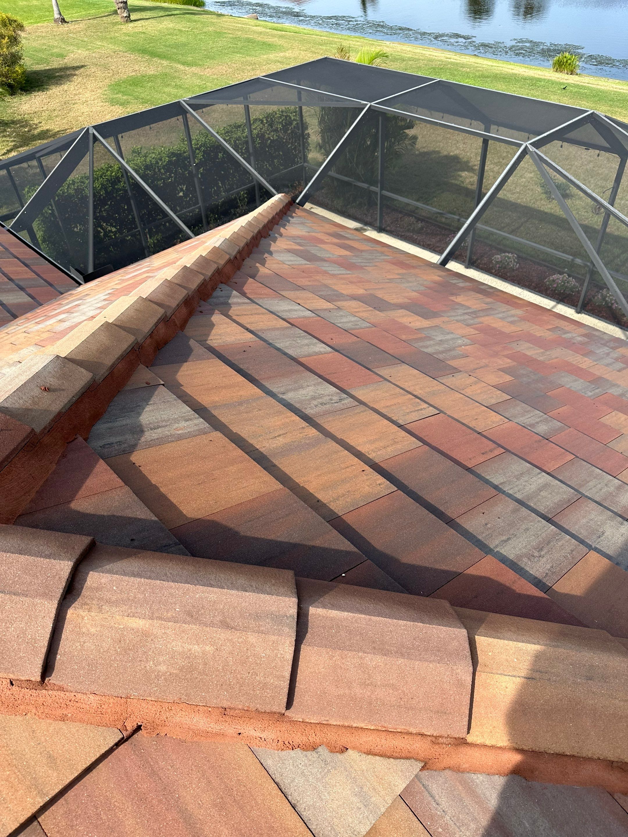 🏡 Tile Roof Cleaning – Gamble Creek Estates, Parrish, FL by Sunshine AquaWash