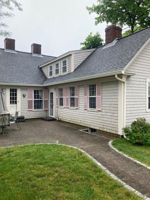 Gutter Installation using 6" K-Style Aluminum Gutter on a Vinyl Wedge Buildout