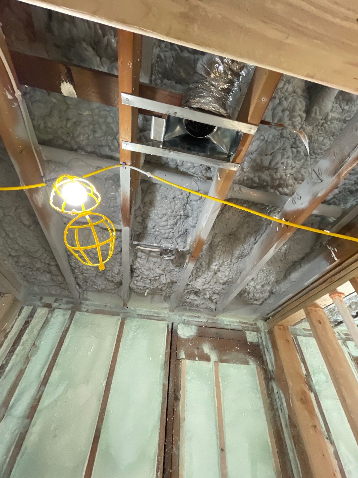 Basement Exterior Walls using Closed Cell Spray Foam by NYS Foam & Energy