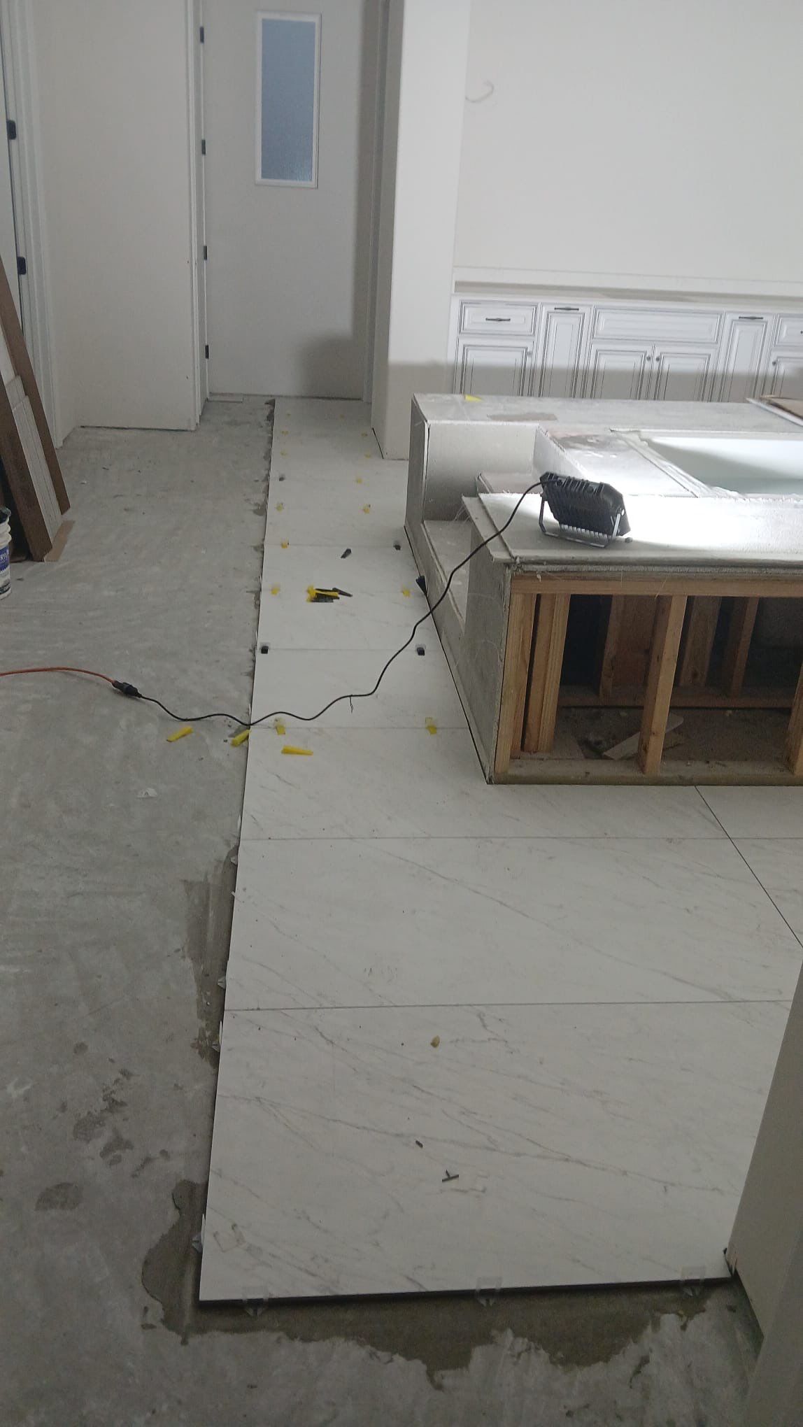 Kitchen and Bathroom Remodel Featuring Custom Stone and Tile in Mico by Mena stone surfaces