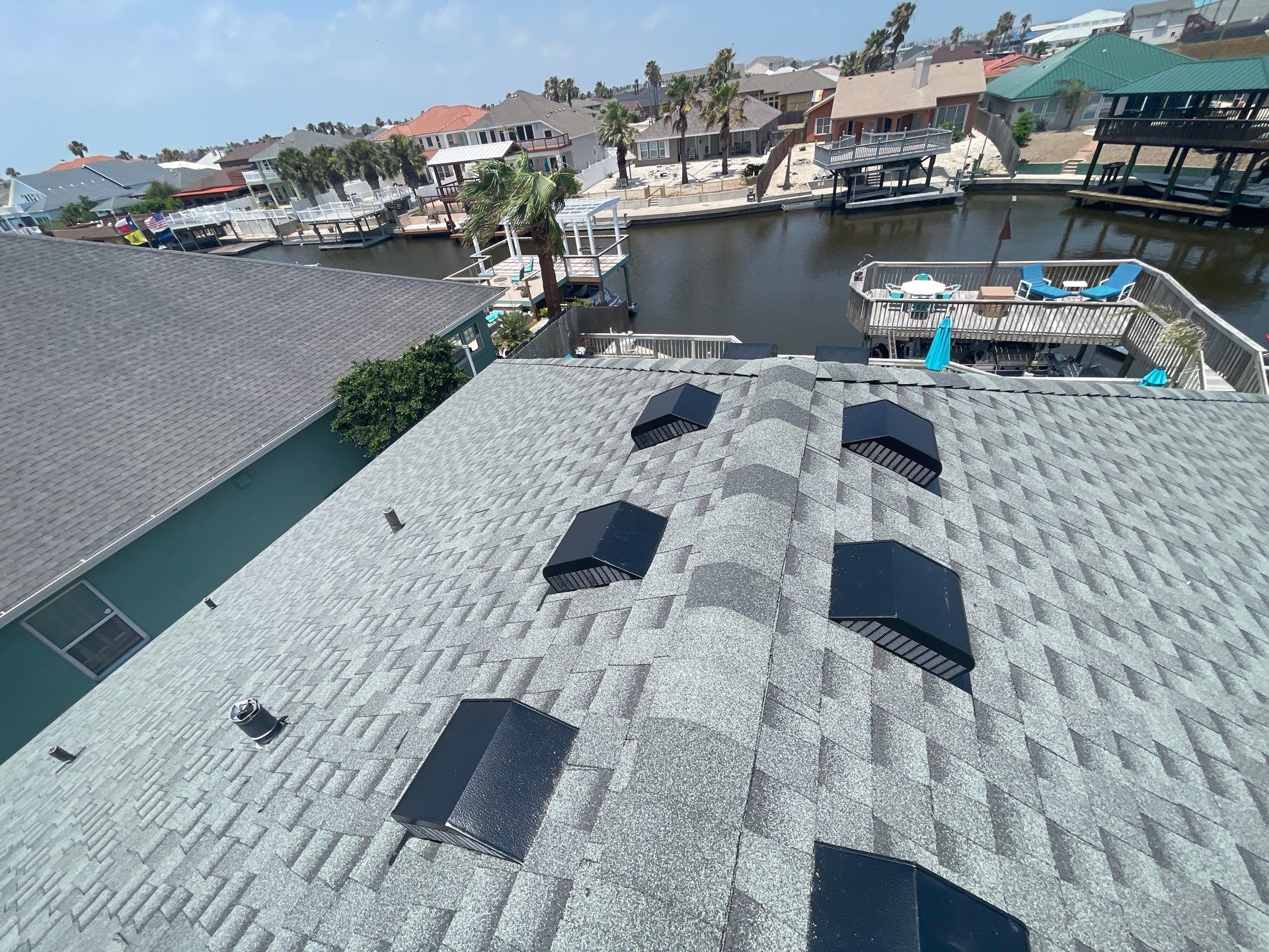 Residential Roofing Installation using GAF HDZ Slate by Lighthouse Roofing