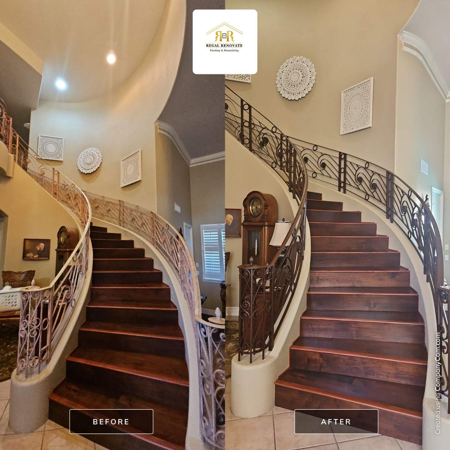 Interior and Exterior Patio, Doors, and Concrete Stain by Regal Renovate