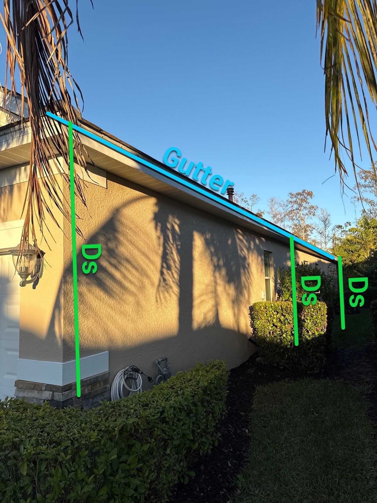 Downspouts using White Down Spouts in Fort Myers FL by Gutter Professors