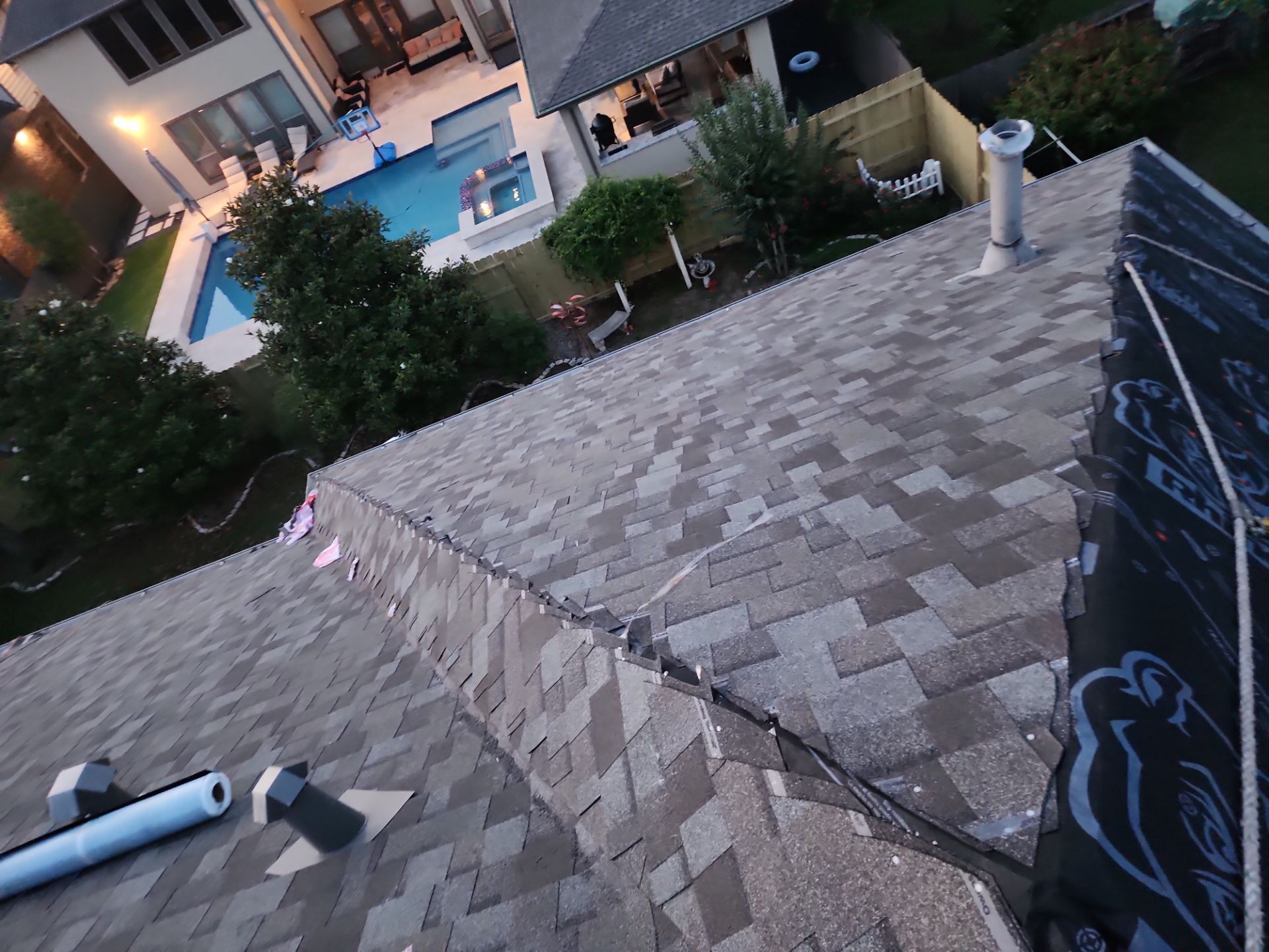 Residential Roofing Repair using Owen's Corning Duration (Lifetime) Shingles by Roof Repair Company