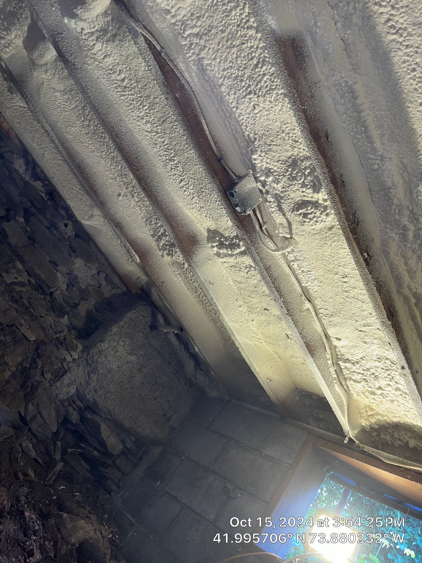 Attic Insulation using open cell spray foam by NYS Foam & Energy