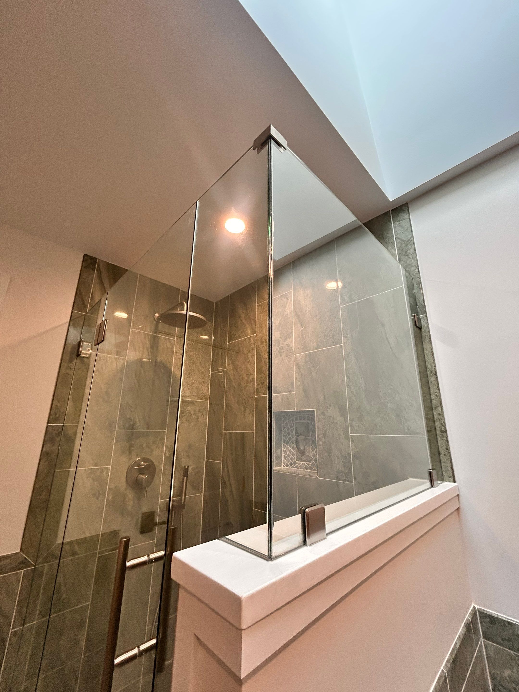 Shower Enclosure using Tempered Shower Glass by Cheshire Glass Company