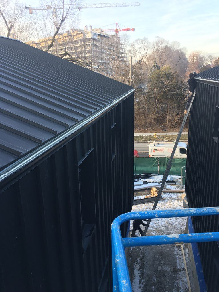 New Home Construction using 16" Standing Seam Panels by Jay Carter Roofing & Sheet Metal