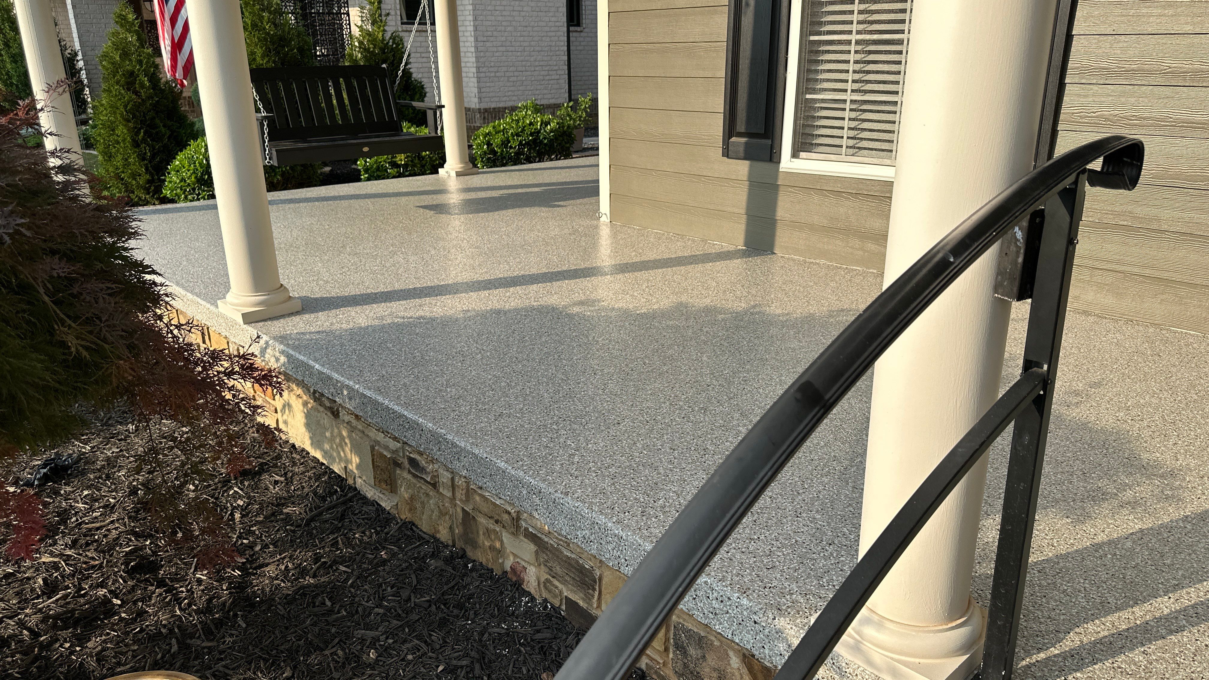 Front Porch using Creekbed by Elite Floor Solutions