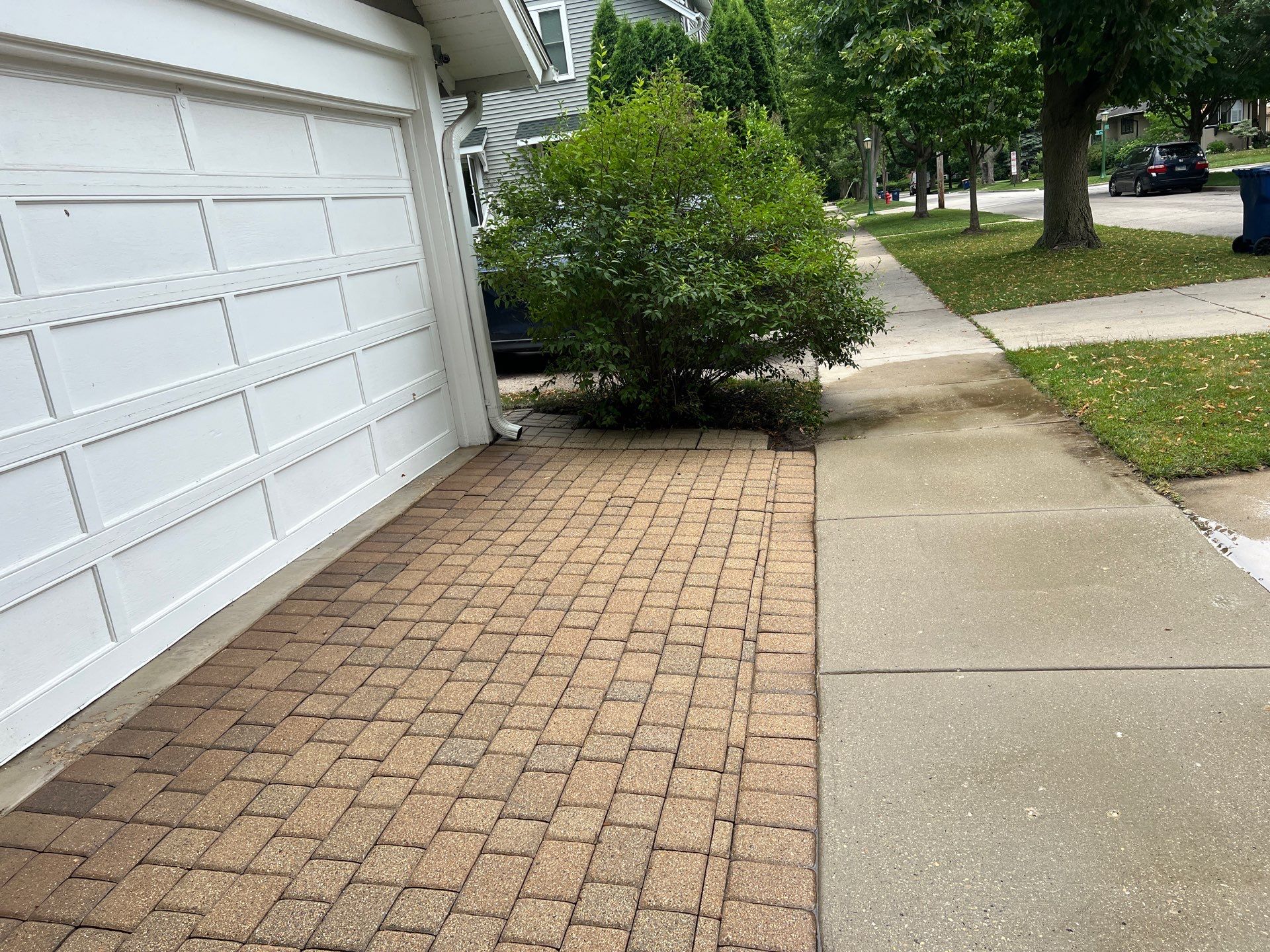 Brick paver cleaning and sealing by Northern Power Washing LLC.