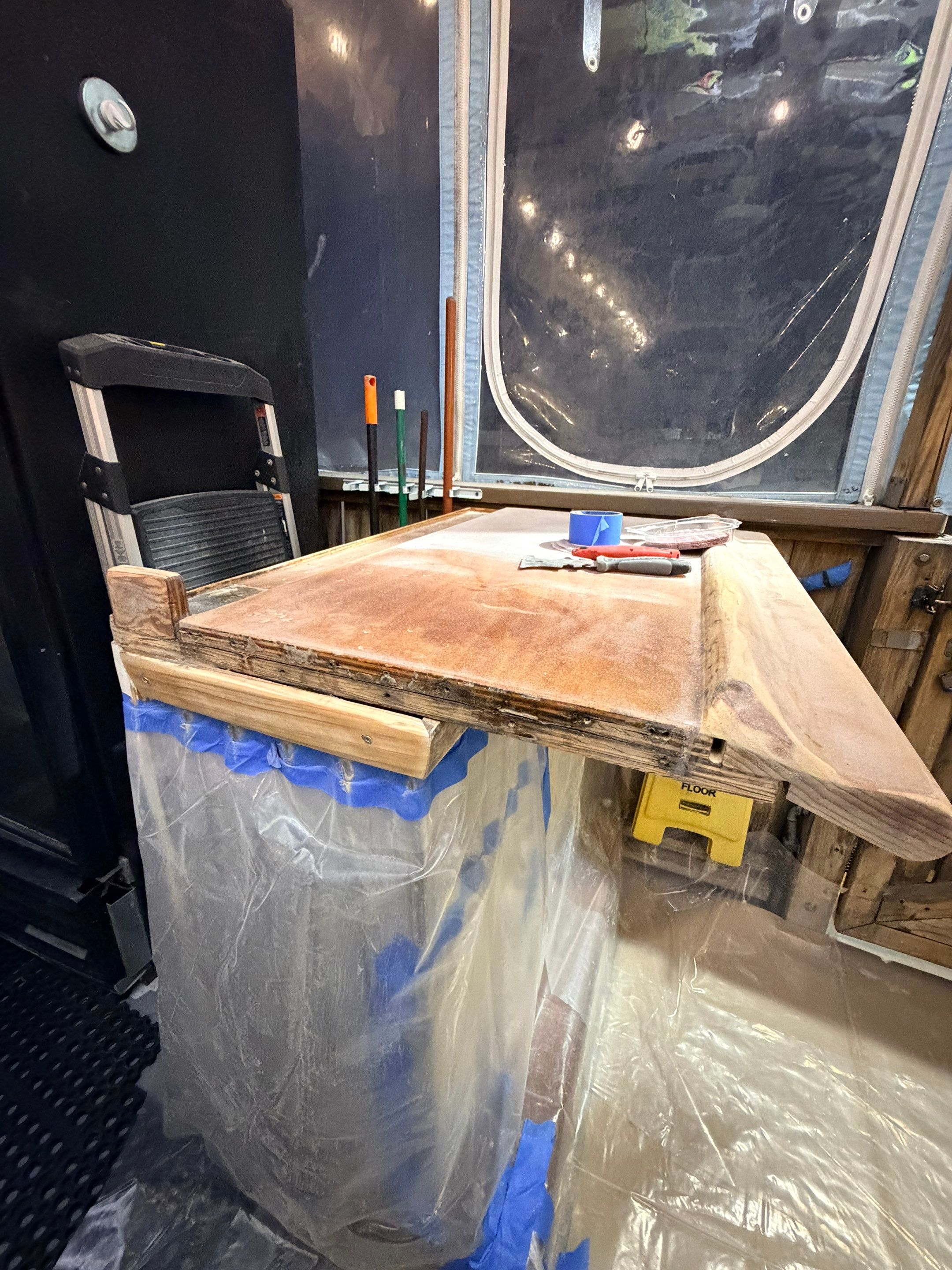 LOCAL FAMOUS FL KEYS BAR REFINISH by Tropical Epoxy Coatings & Creations LLC 