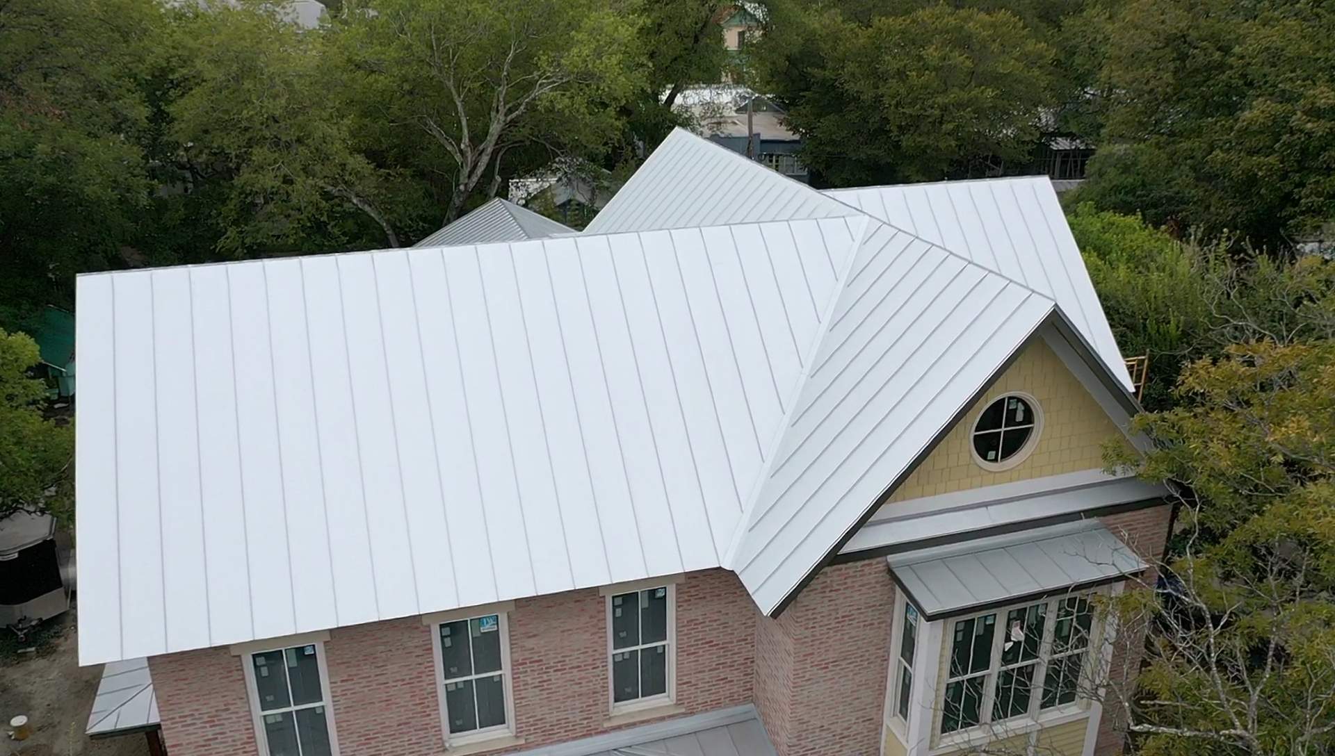 Residential Metal Roof Installation using McElroy Metal by Premier Roofing and Contracting